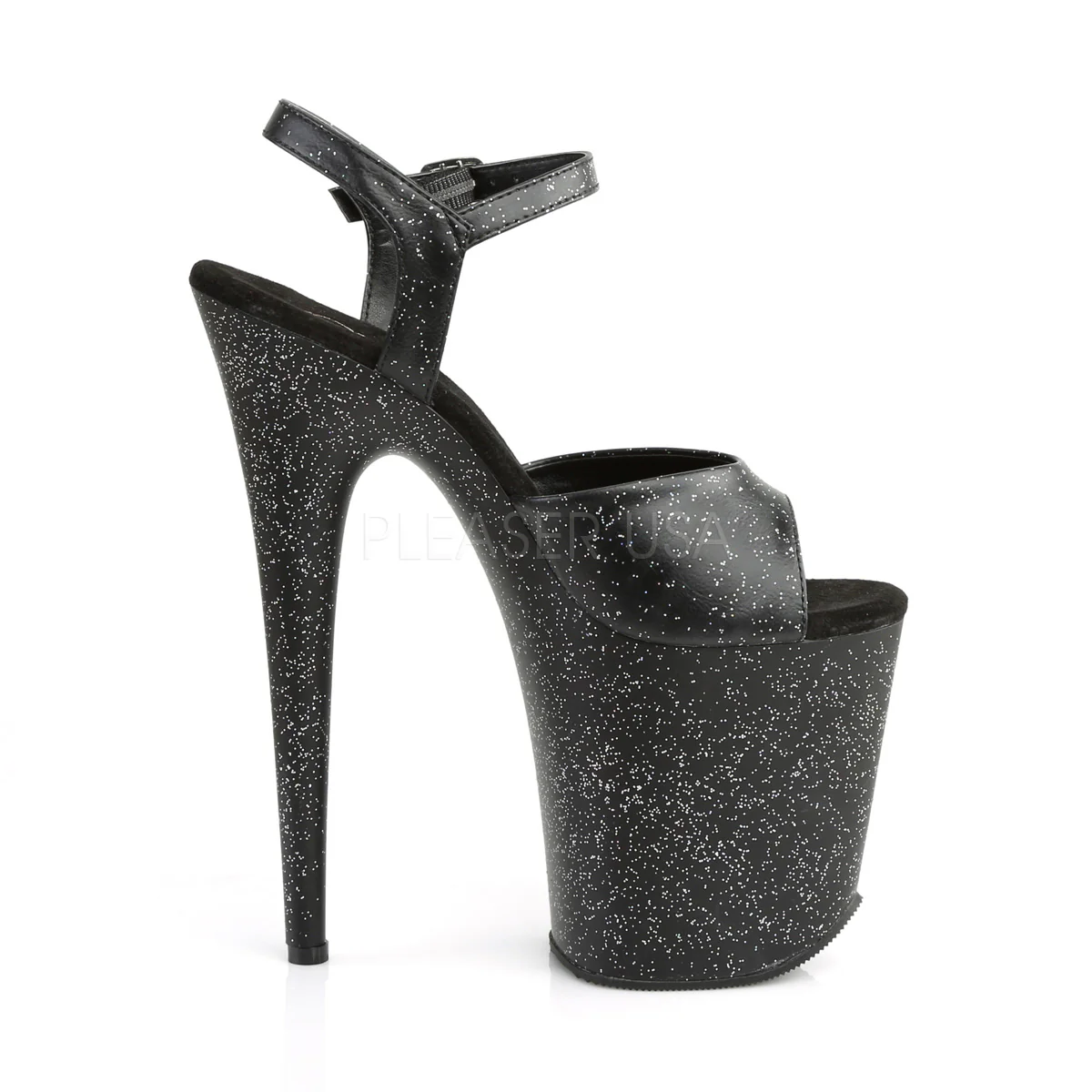 FLAMINGO-809MMG  Black Faux Leather/Black Matte - Image 5