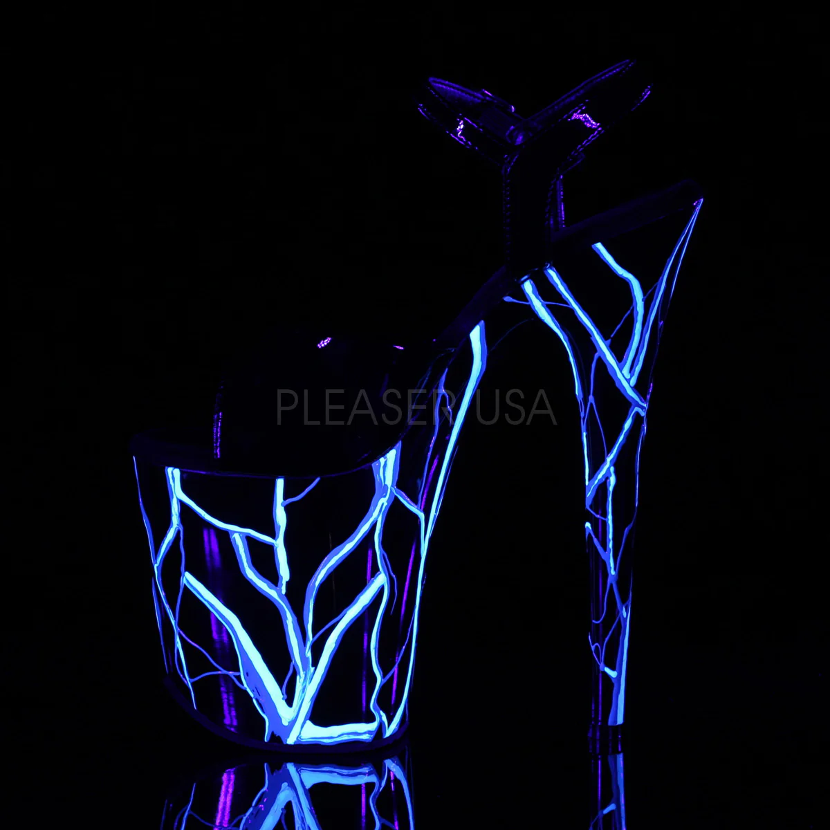 FLAMINGO-809NLB Black/Black-Neon Blue - Image 3