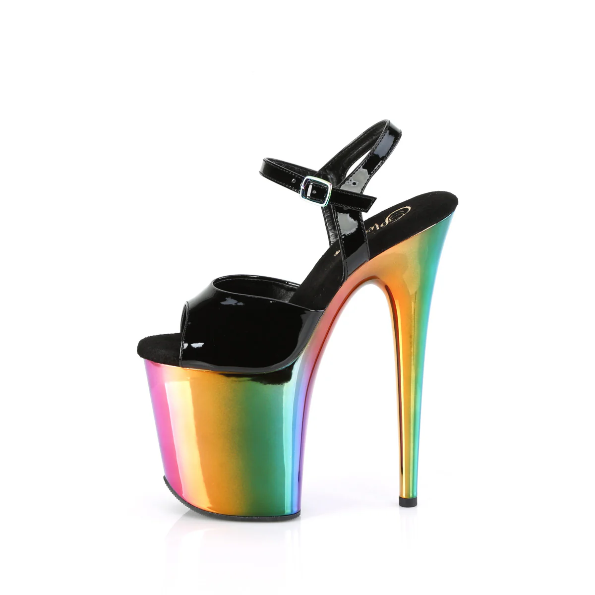 FLAMINGO-809RC  Black Patent/Rainbow Chrome - Image 3