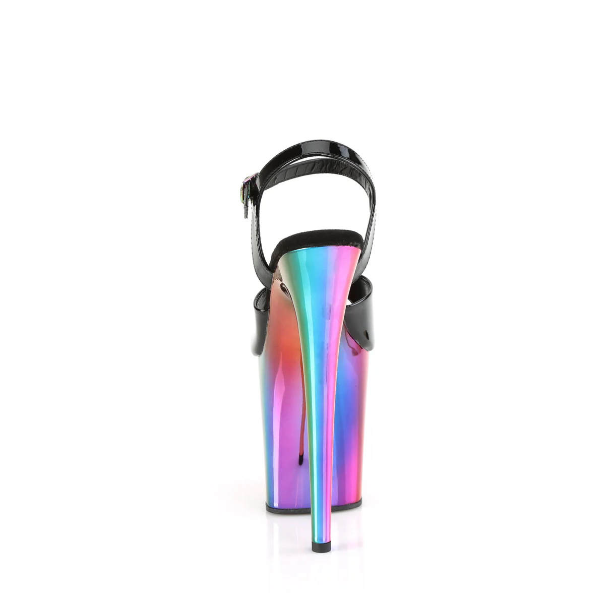 FLAMINGO-809RC  Black Patent/Rainbow Chrome - Image 4