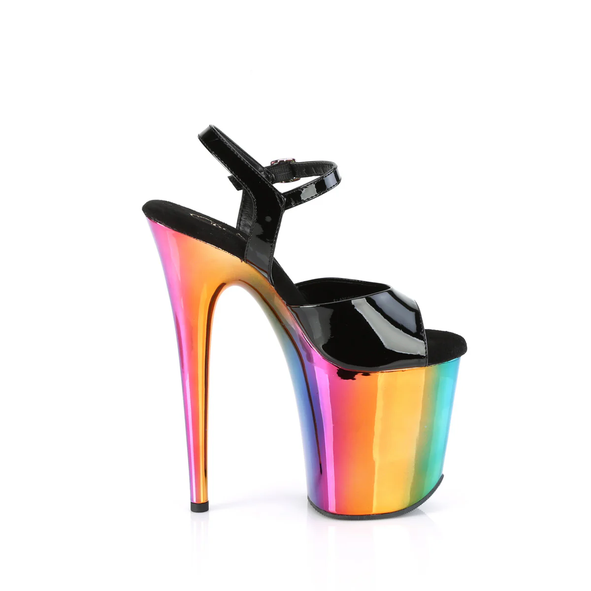 FLAMINGO-809RC  Black Patent/Rainbow Chrome - Image 5
