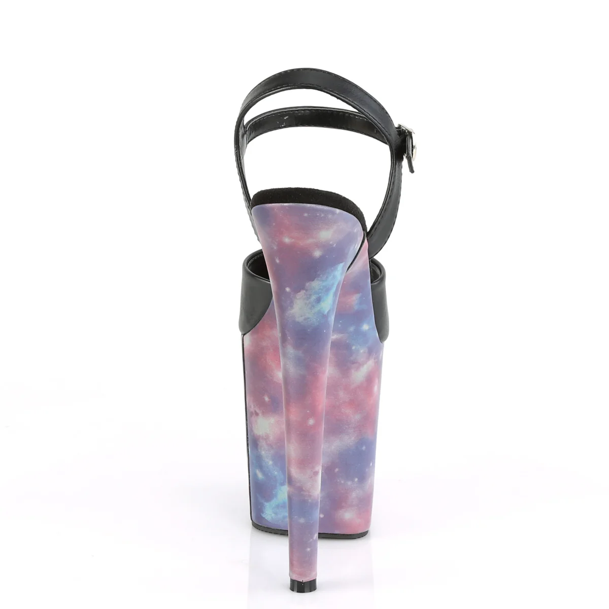 FLAMINGO-809REFL  Black Faux Leather/Purple-Blue Reflective - Image 4