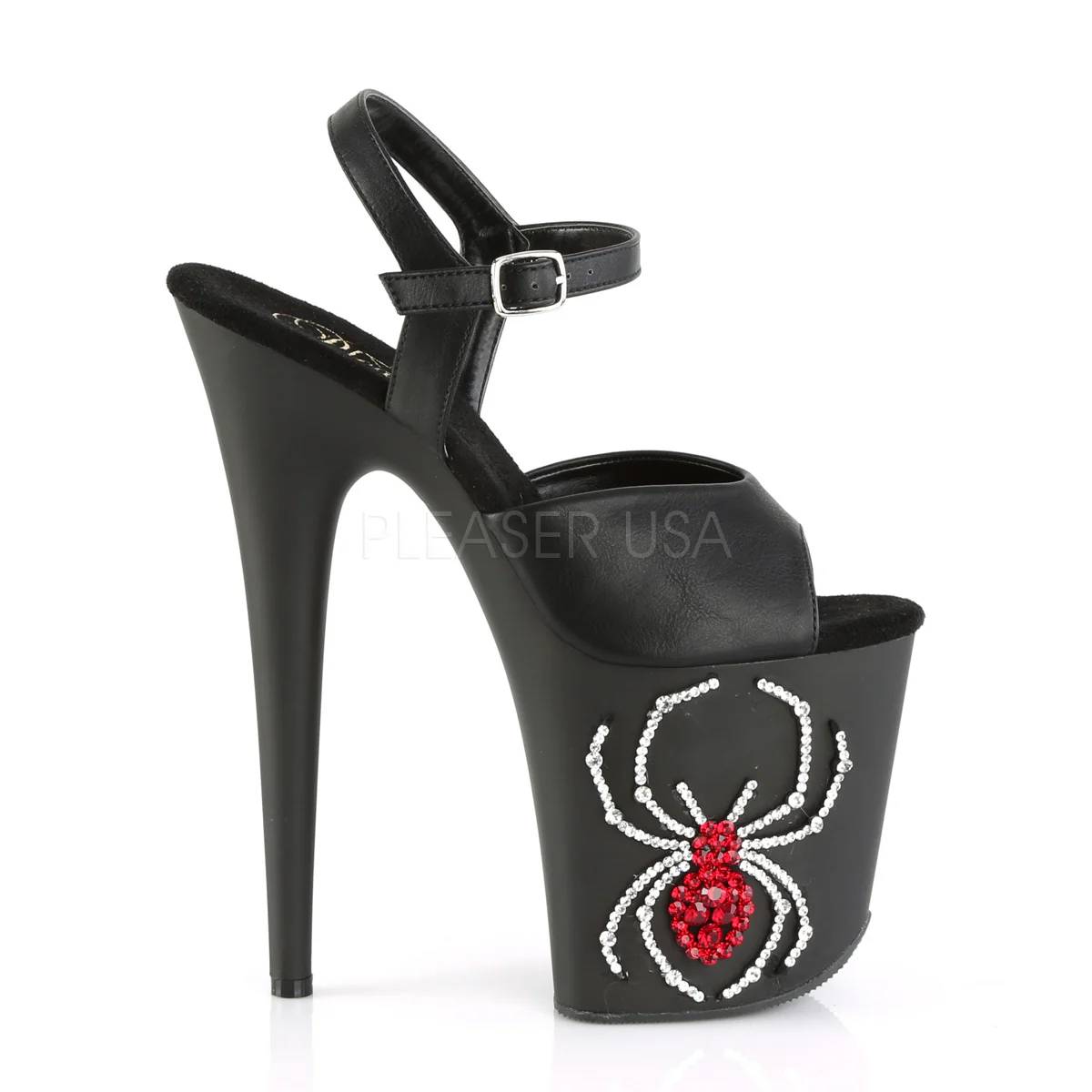 FLAMINGO-809RSSP  Black Faux Leather/Black Matte - Image 4
