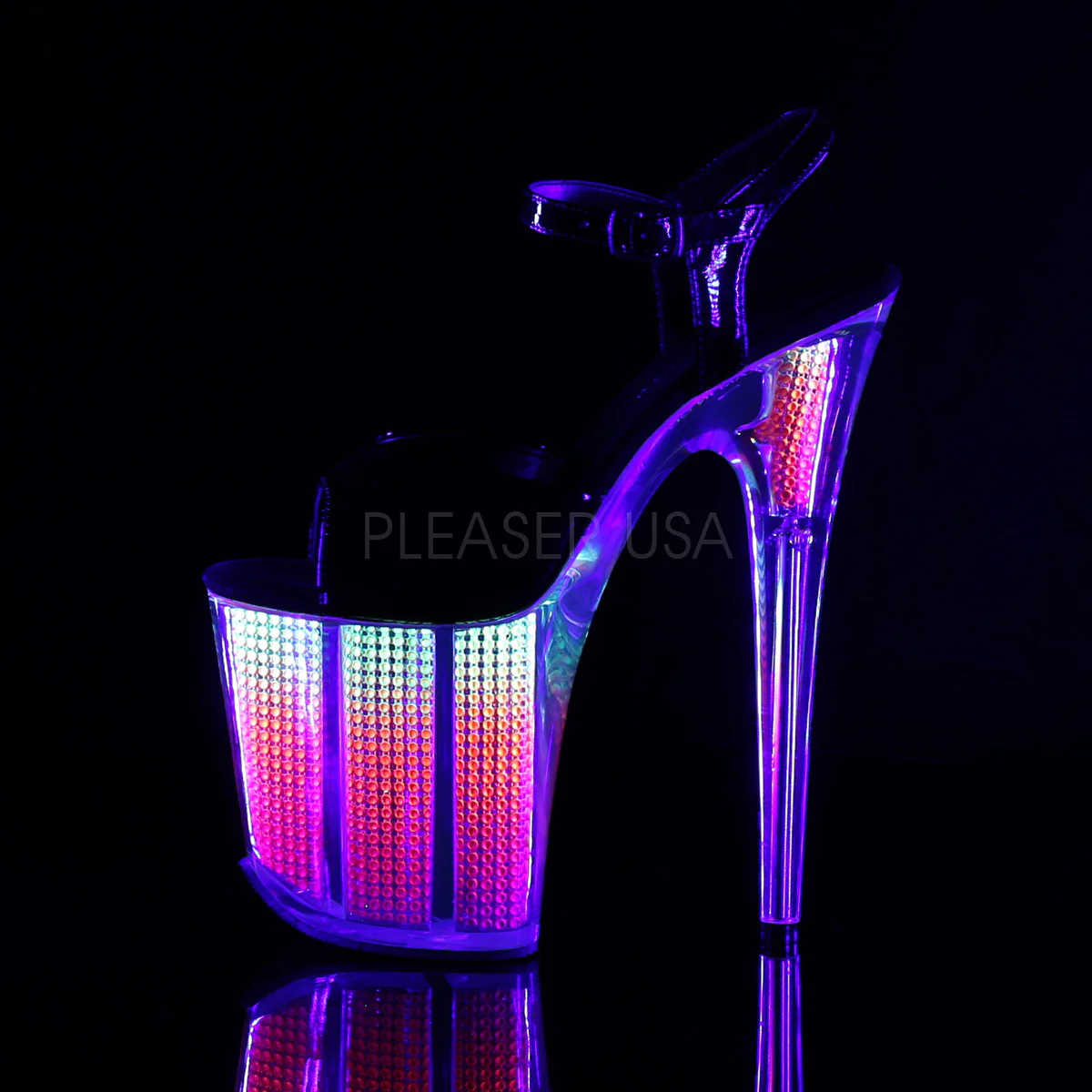 FLAMINGO-809SRS Black Patent/Neon Multi SRS - Image 3