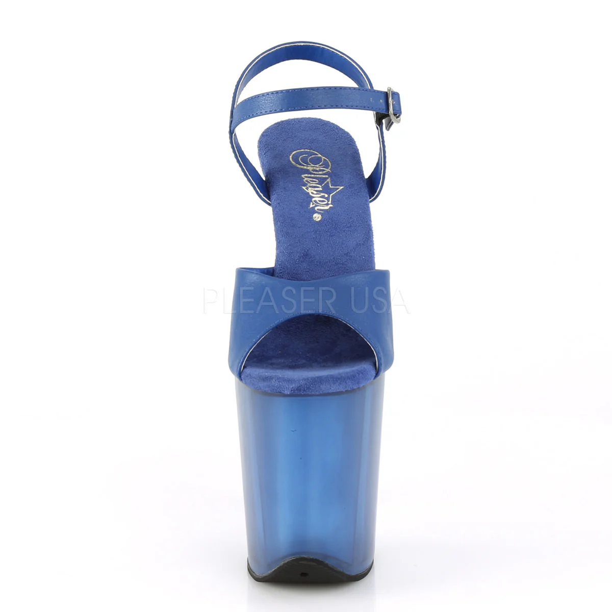 FLAMINGO-809T  Blue Faux Leather/Frosted Blue - Image 2