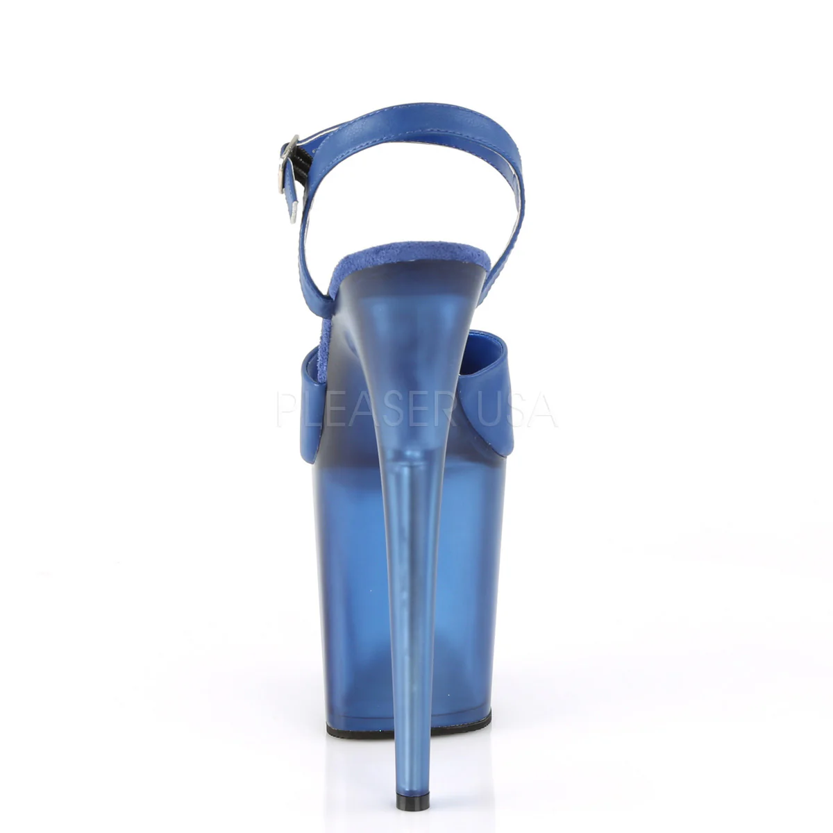 FLAMINGO-809T  Blue Faux Leather/Frosted Blue - Image 4