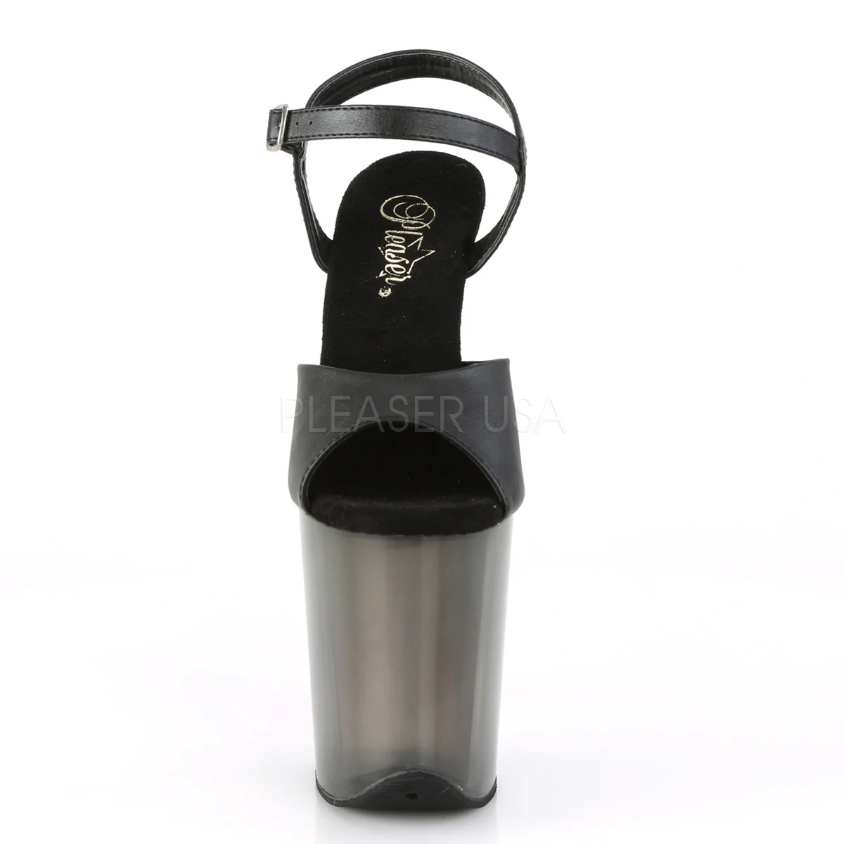 FLAMINGO-809T  Black Faux Leather/Frosted Black - Image 2