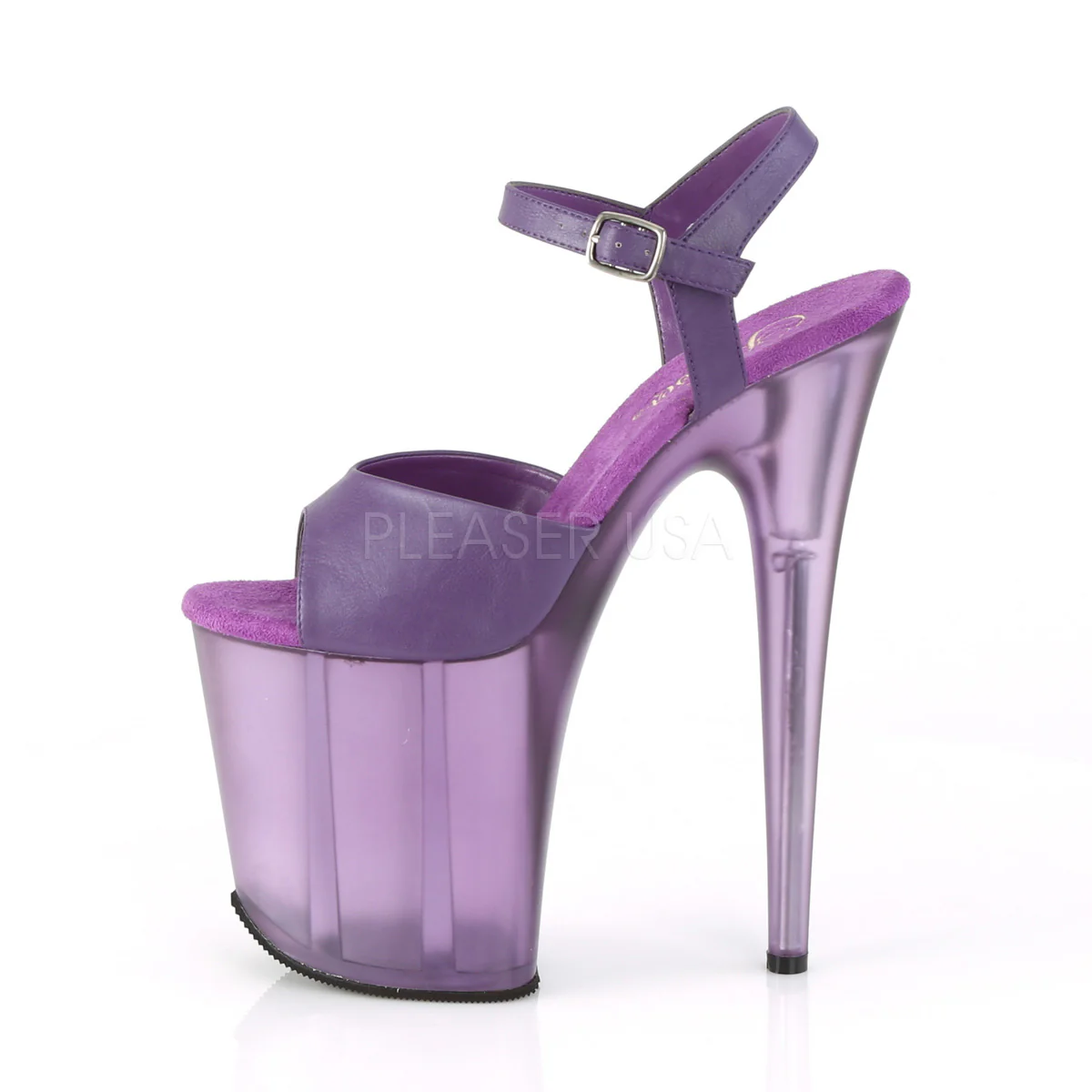FLAMINGO-809T  Purple Faux Leather/Frosted Purple - Image 3