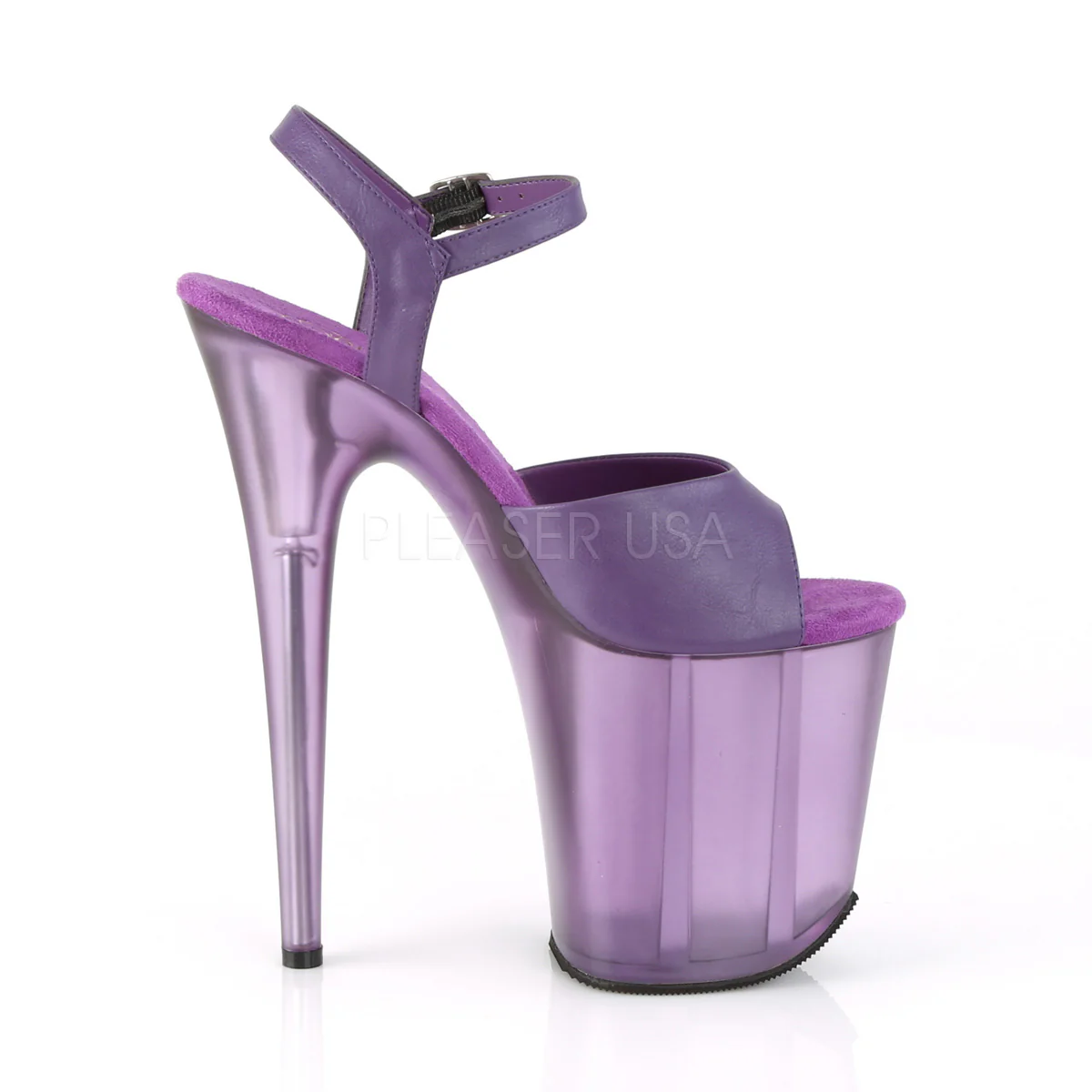 FLAMINGO-809T  Purple Faux Leather/Frosted Purple - Image 5