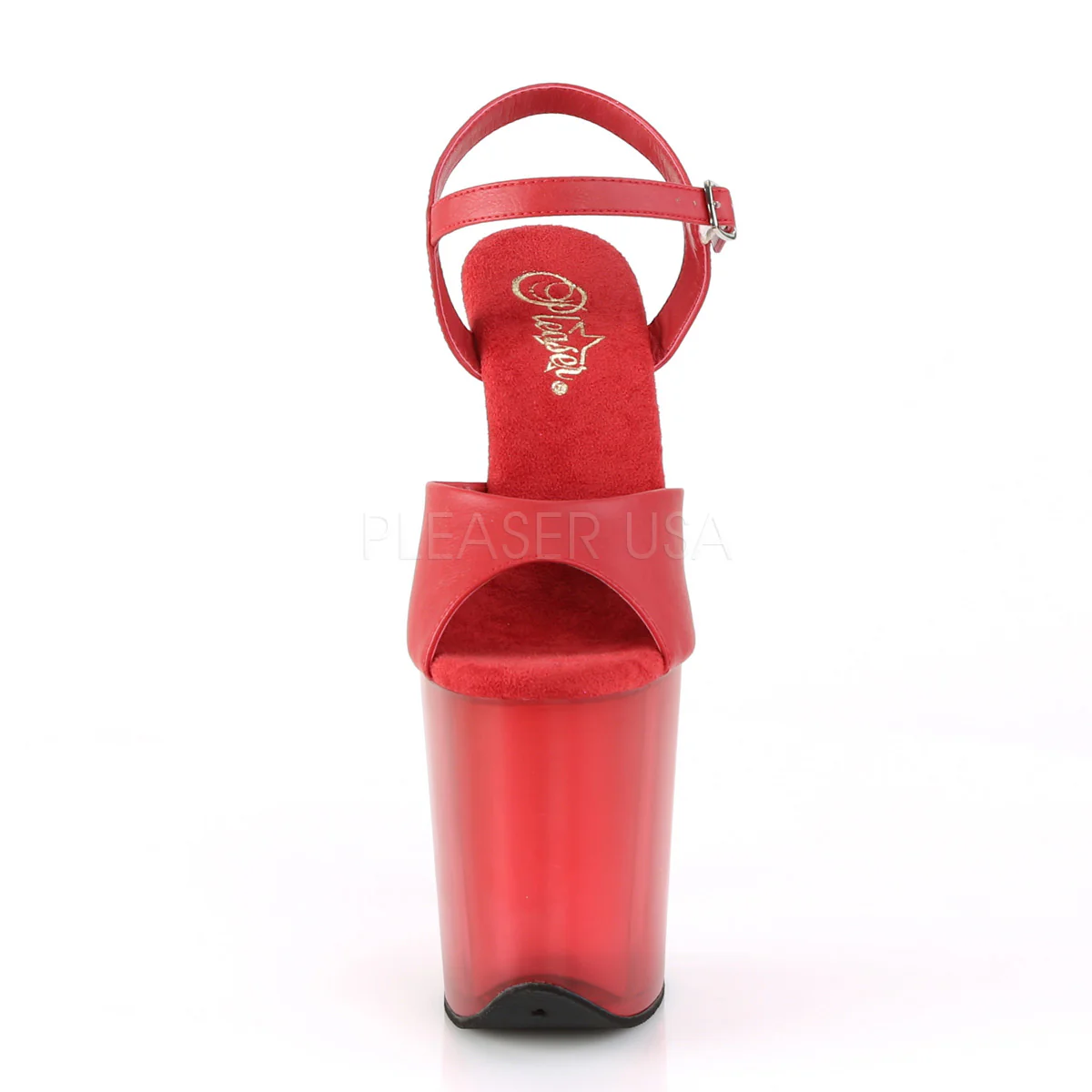 FLAMINGO-809T  Red Faux Leather/Frosted Red - Image 2