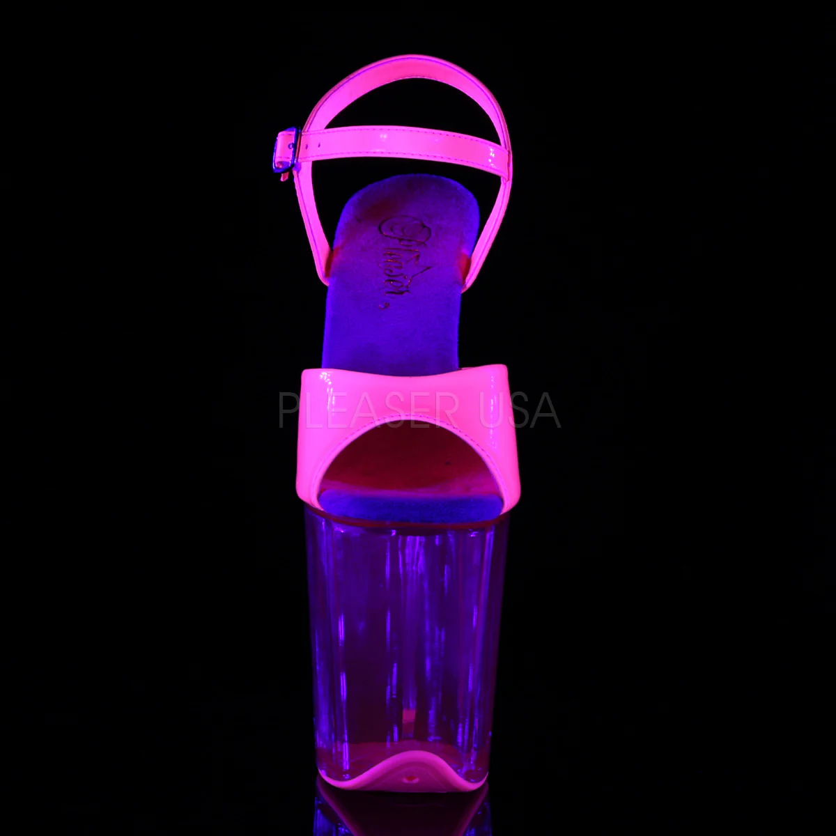 FLAMINGO-809UVT  Neon Hot Pink Patent/Hot Pink Tinted - Image 2