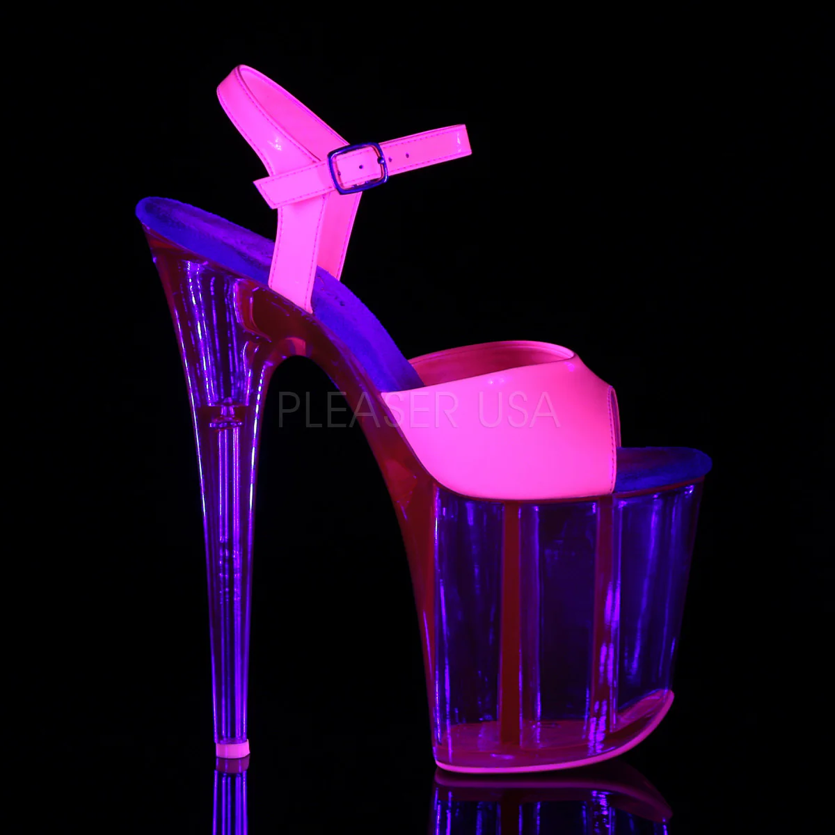 FLAMINGO-809UVT  Neon Hot Pink Patent/Hot Pink Tinted - Image 5