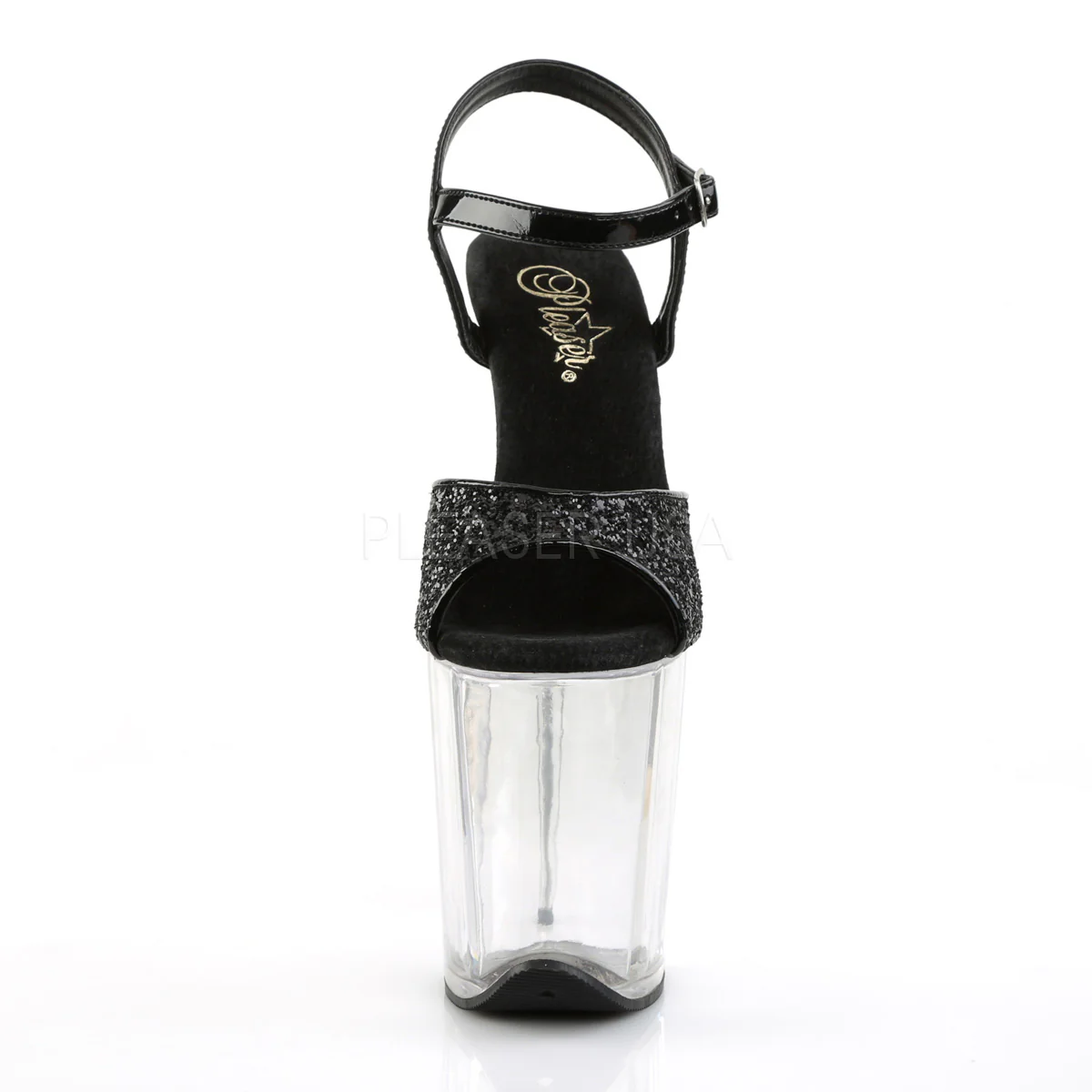 FLAMINGO-810  Black Glitter-Patent/Clear - Image 2