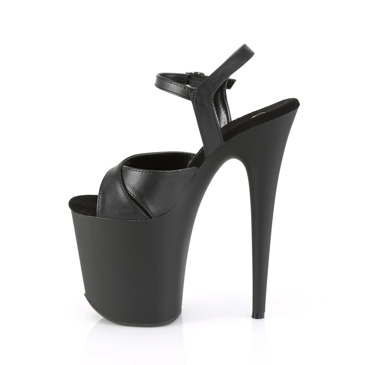 FLAMINGO-816  Black Faux Leather/Black Matte - Image 3