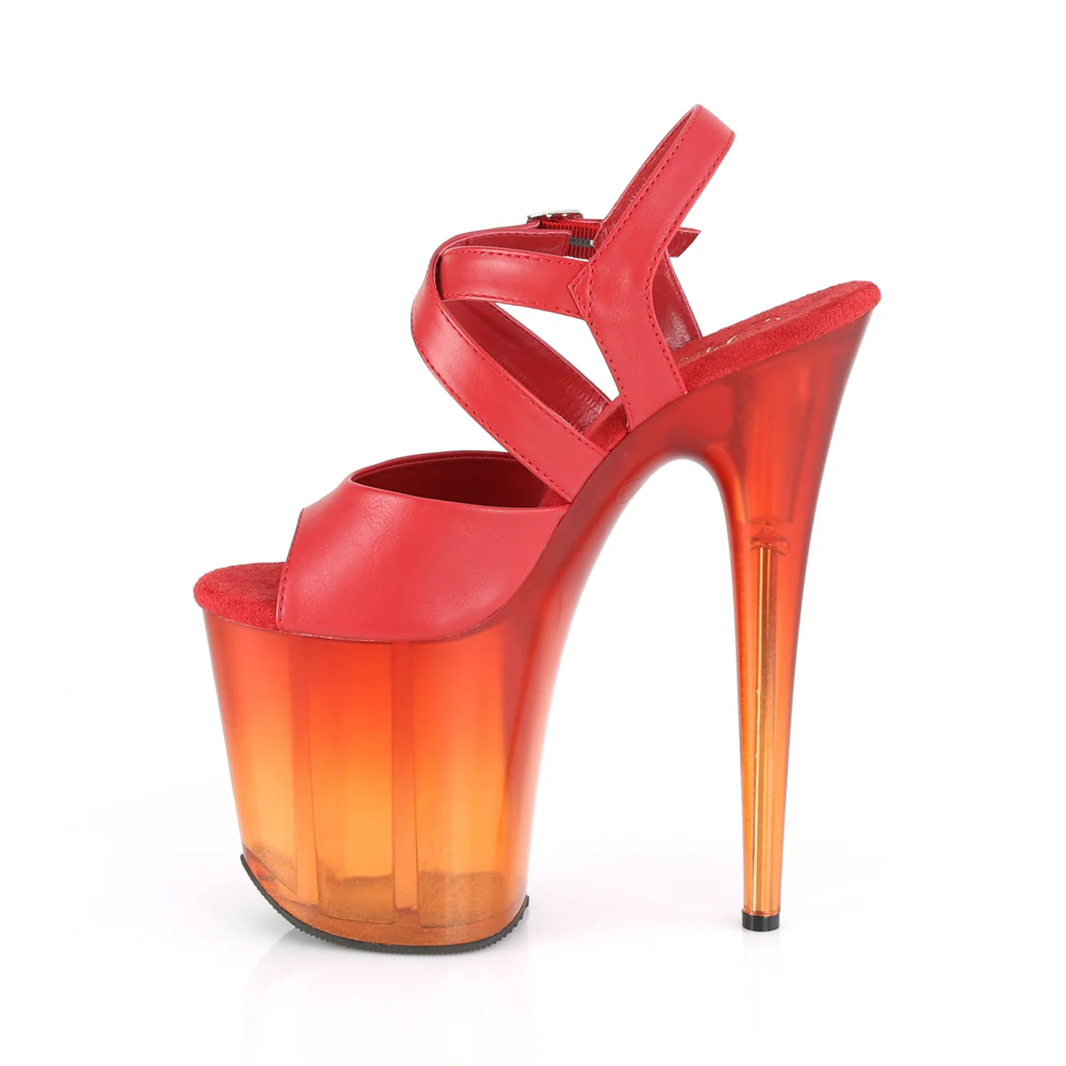 FLAMINGO-822T  Red Faux Leather/Faded Red - Image 3