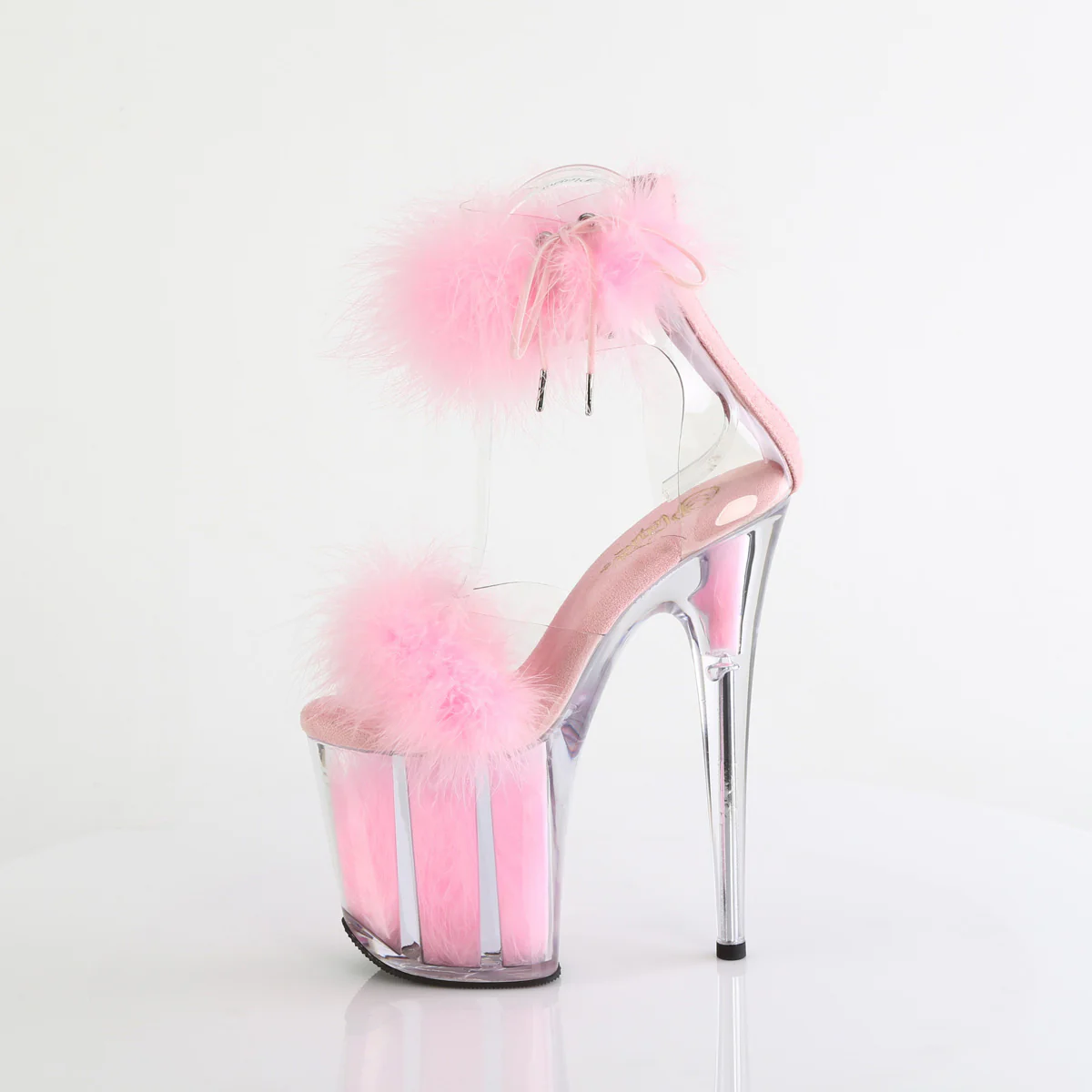 FLAMINGO-824F  Clear-Baby Pink Fur/M - Image 3