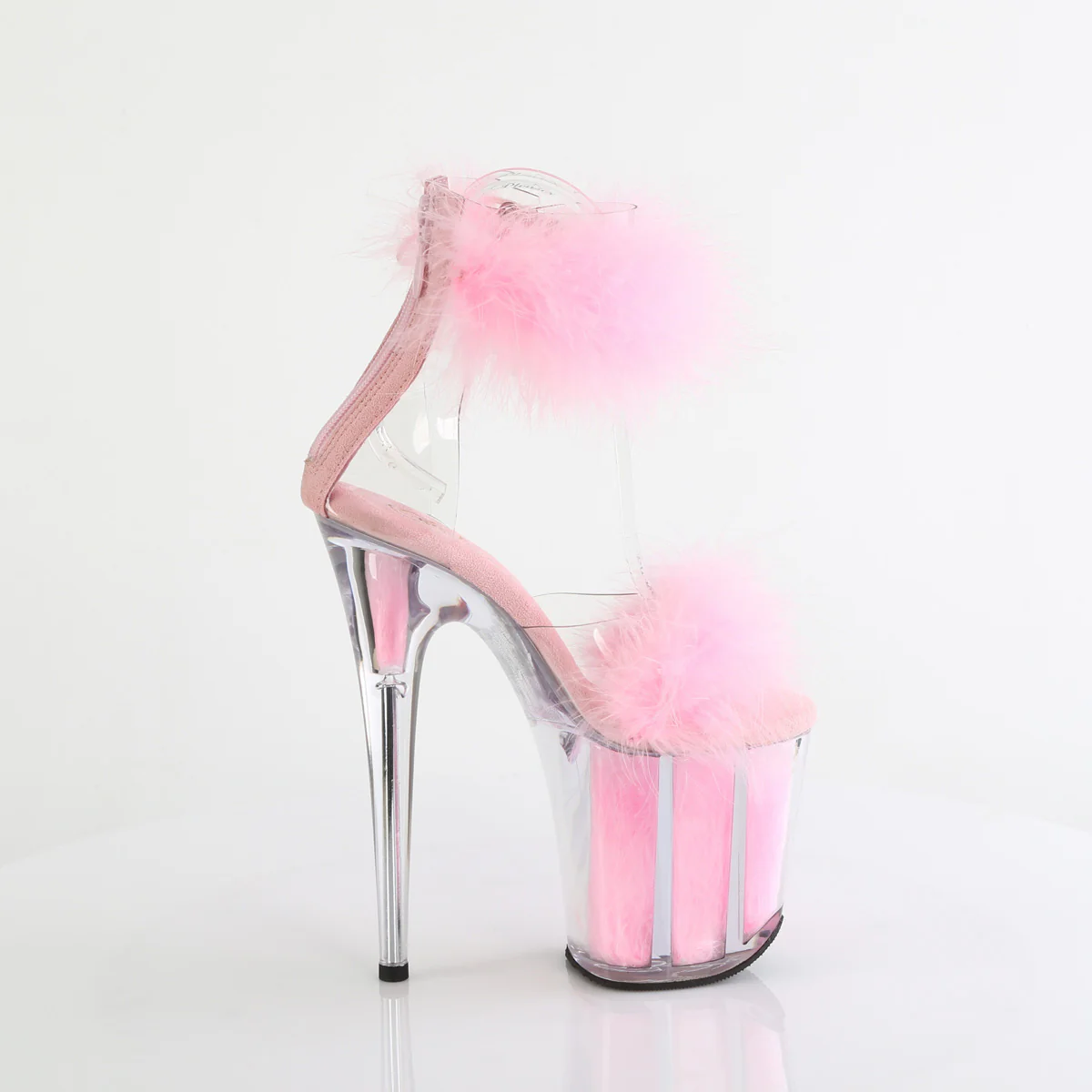 FLAMINGO-824F  Clear-Baby Pink Fur/M - Image 5
