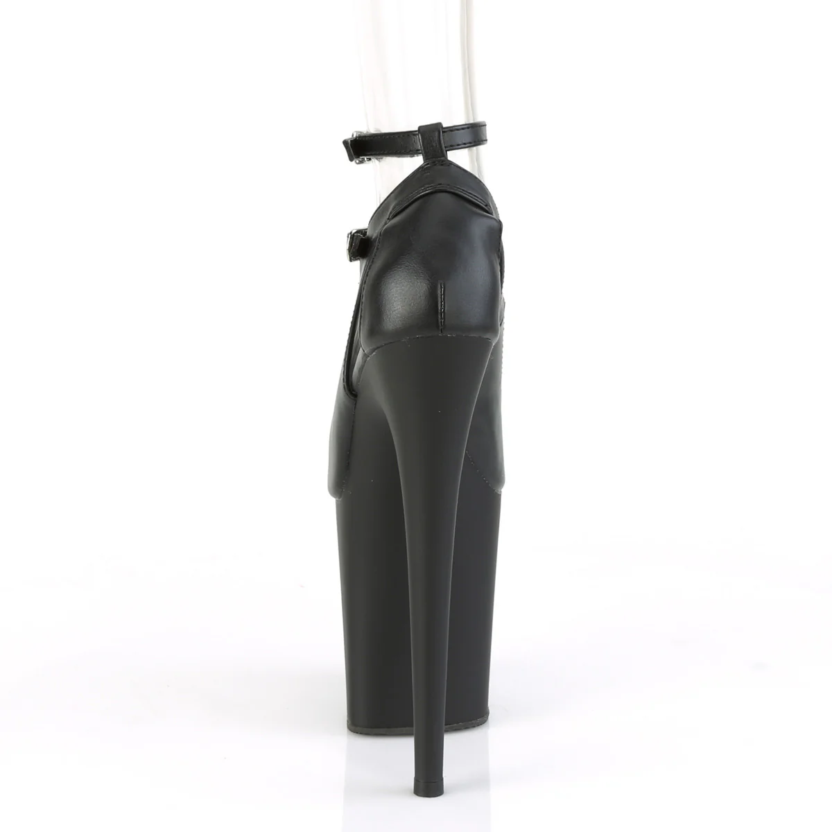 FLAMINGO-850  Black Faux Leather/Black Matte - Image 4