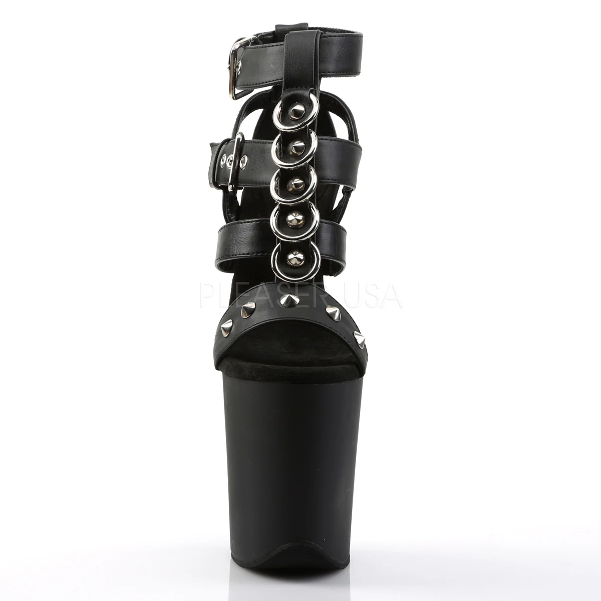 FLAMINGO-858  Black Faux Leather/Black Matte - Image 2