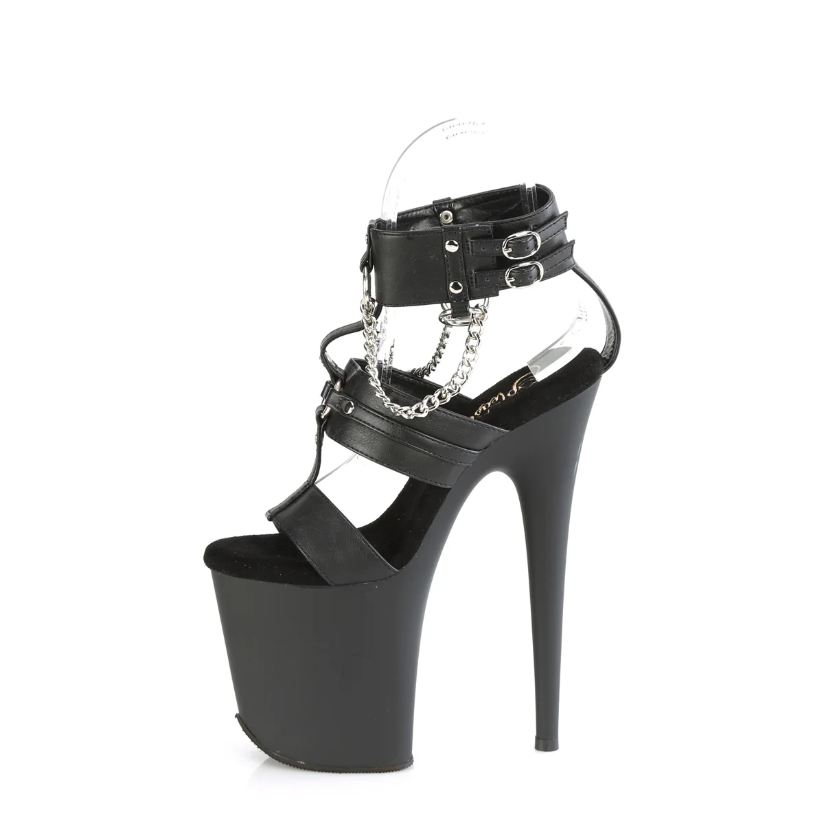 FLAMINGO-861 Black Faux Leather/Black Matte - Image 3