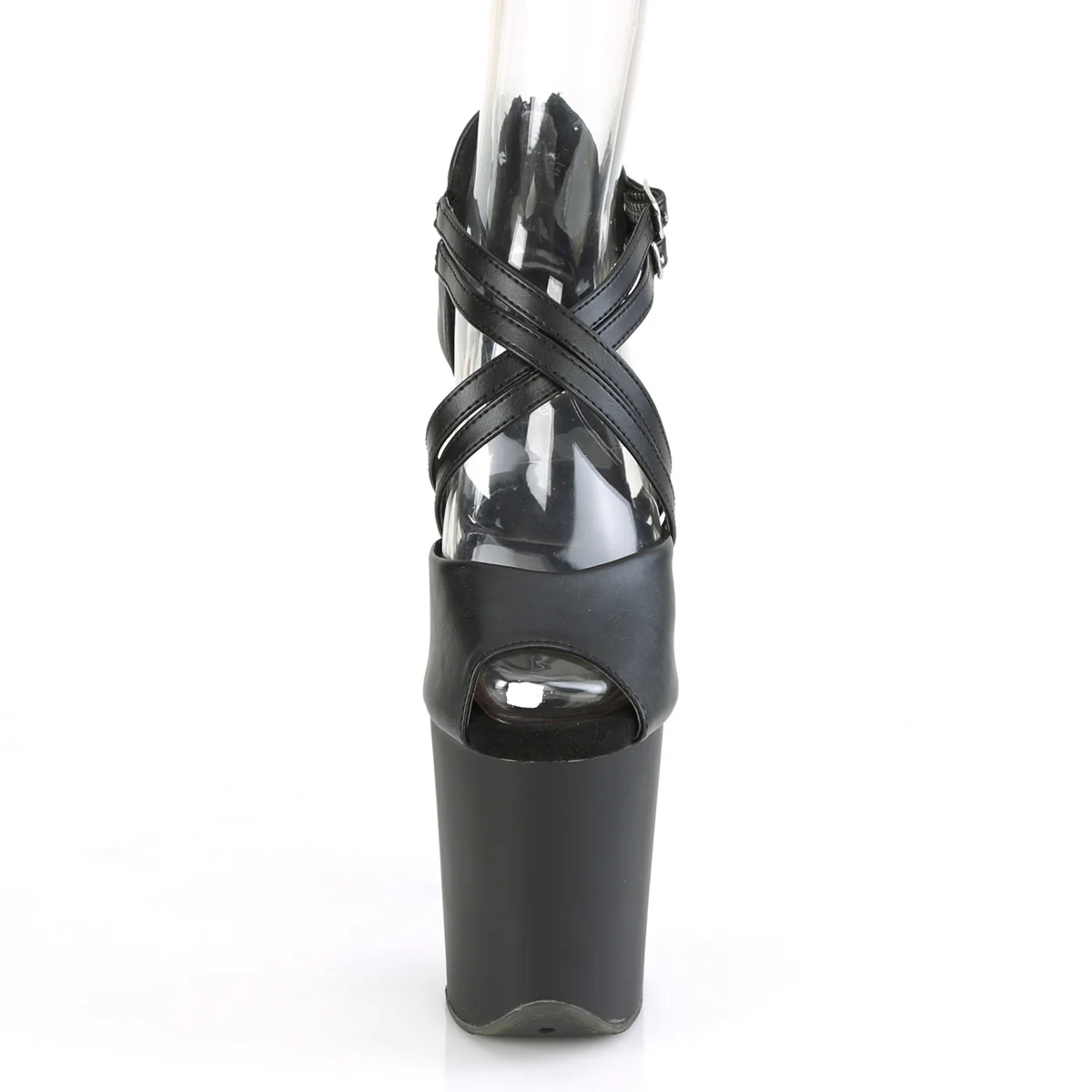 FLAMINGO-865  Black Faux Leather/Black Matte - Image 2