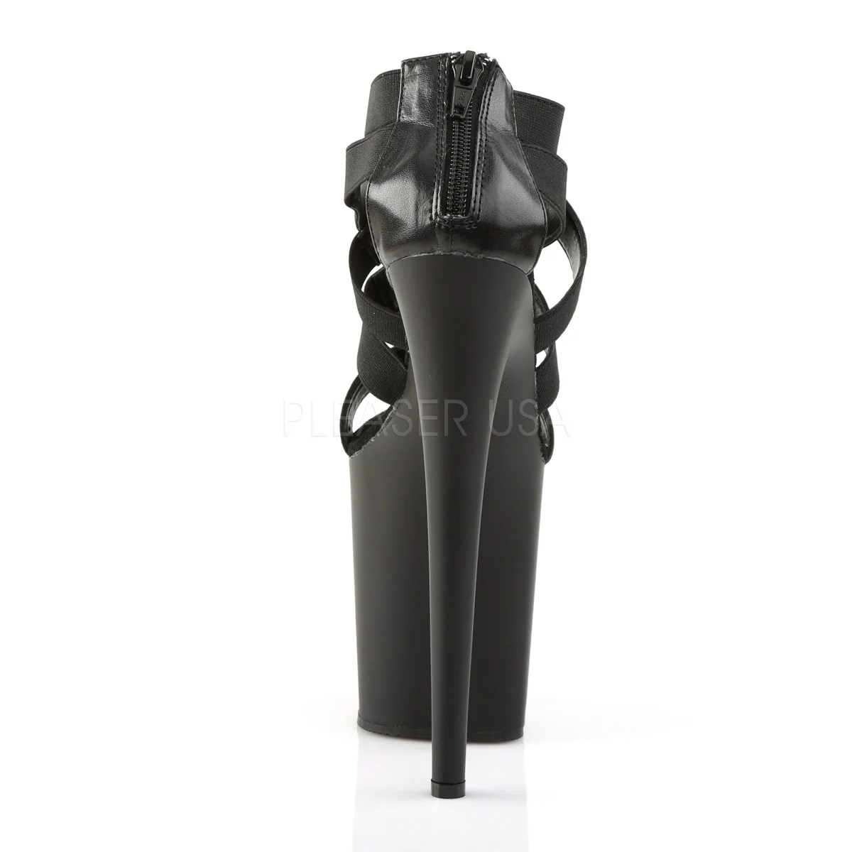 FLAMINGO-869  Black Elastic Band-Faux Leather/Black Matte - Image 4