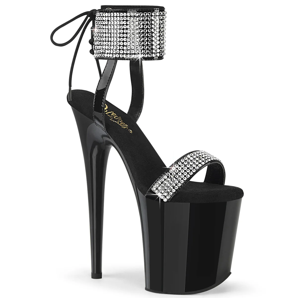 FLAMINGO-870  Black Patent-RS/Black