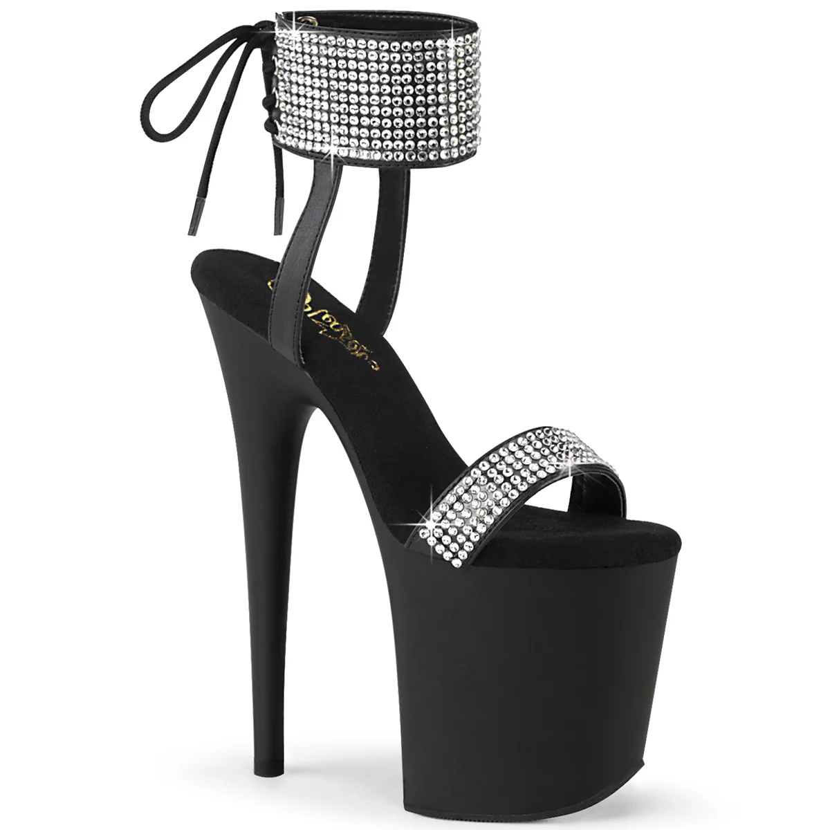 FLAMINGO-870  Black Faux Leather-RS/Black Matte