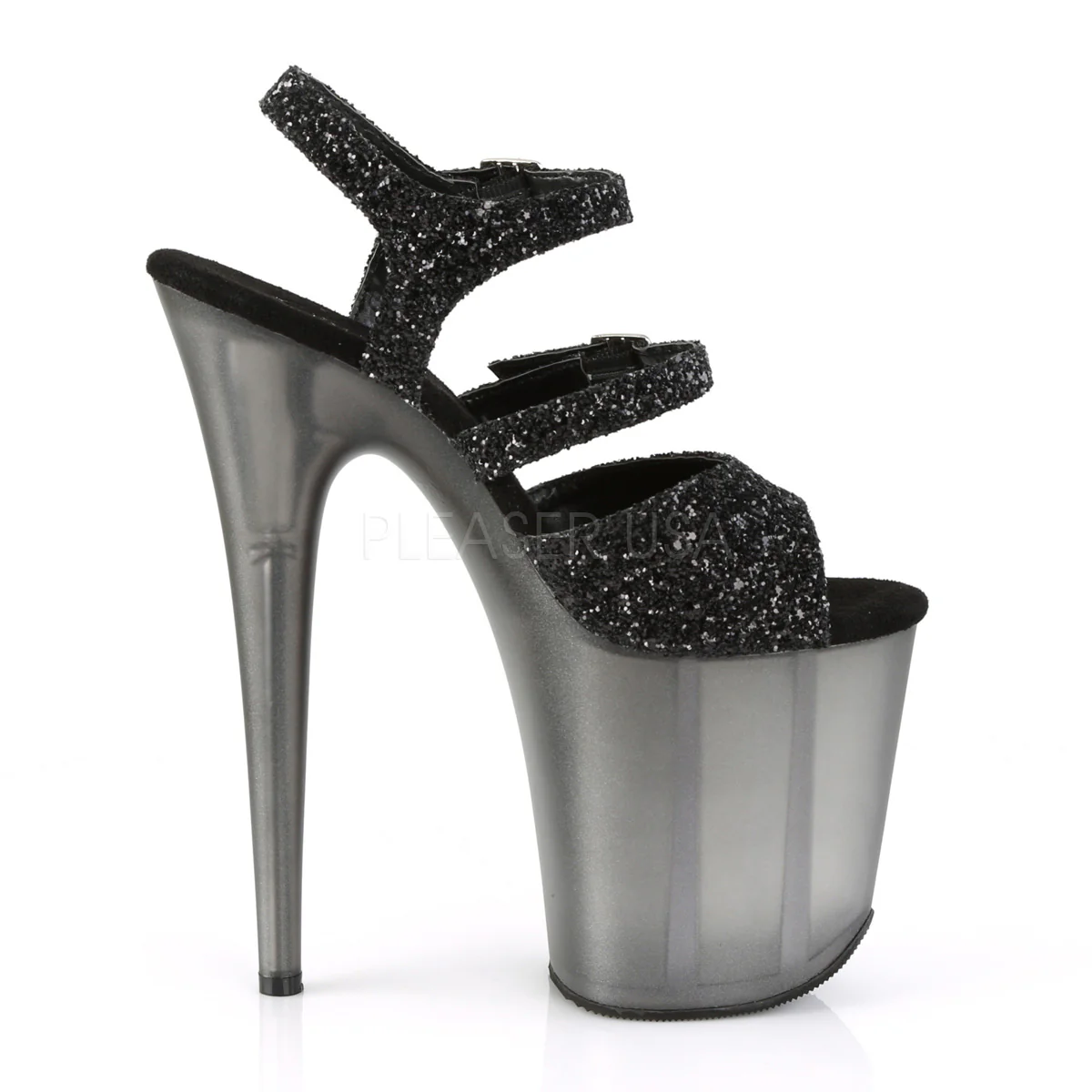 FLAMINGO-874 Black Glitter/Frosted Black - Image 5