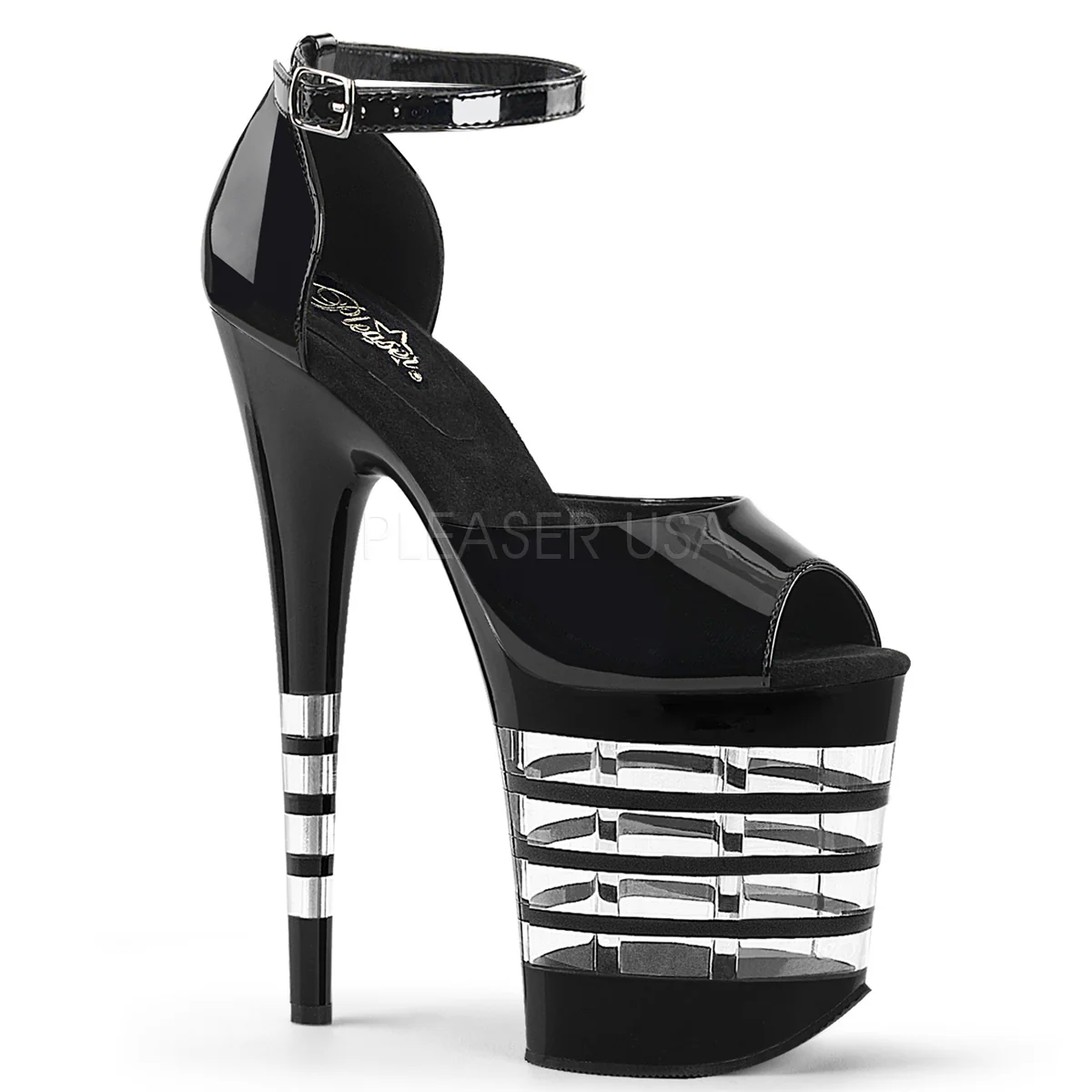 FLAMINGO-889LN Black Patent/Black
