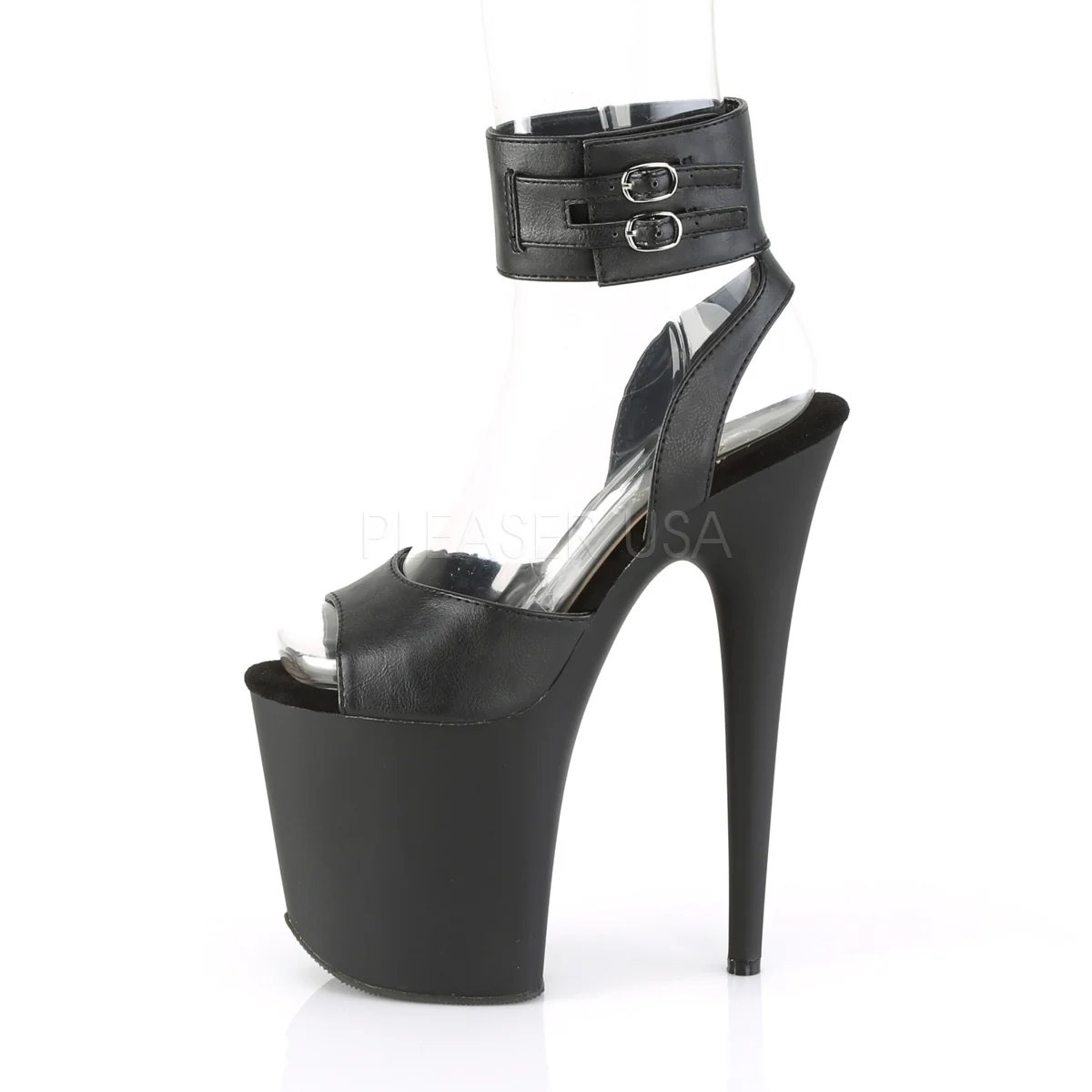 FLAMINGO-891  Black Faux Leather/Black Matte - Image 3