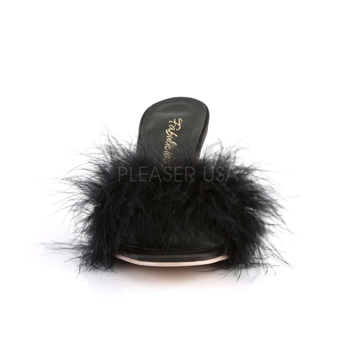 FLAPPER-01F  Black Pu-Fur - Image 2