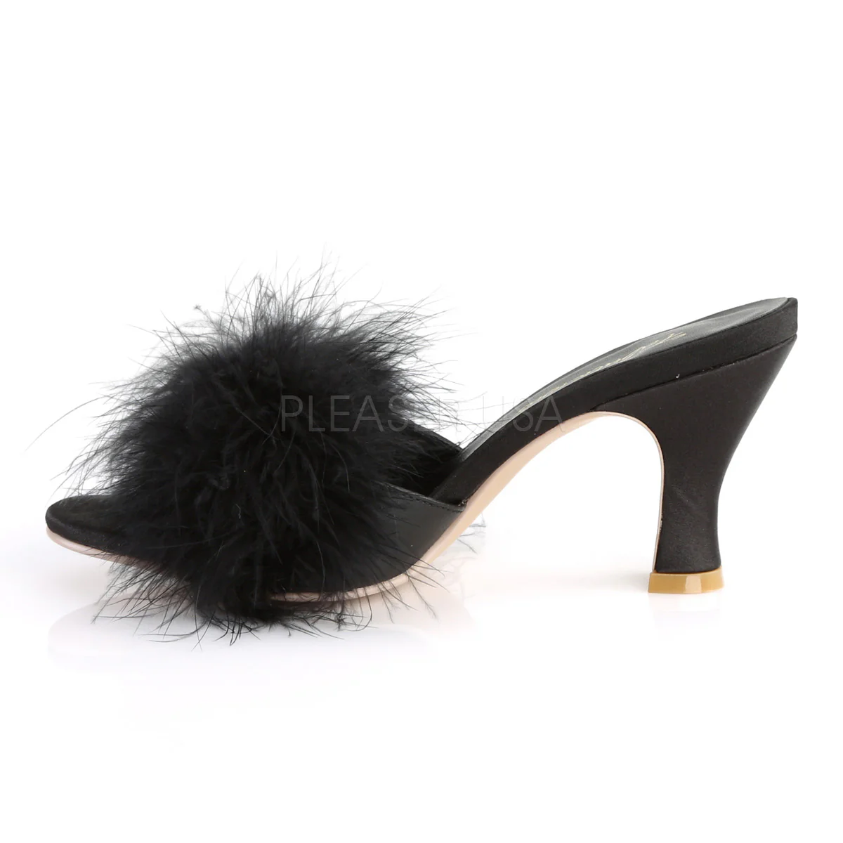 FLAPPER-01F  Black Pu-Fur - Image 3