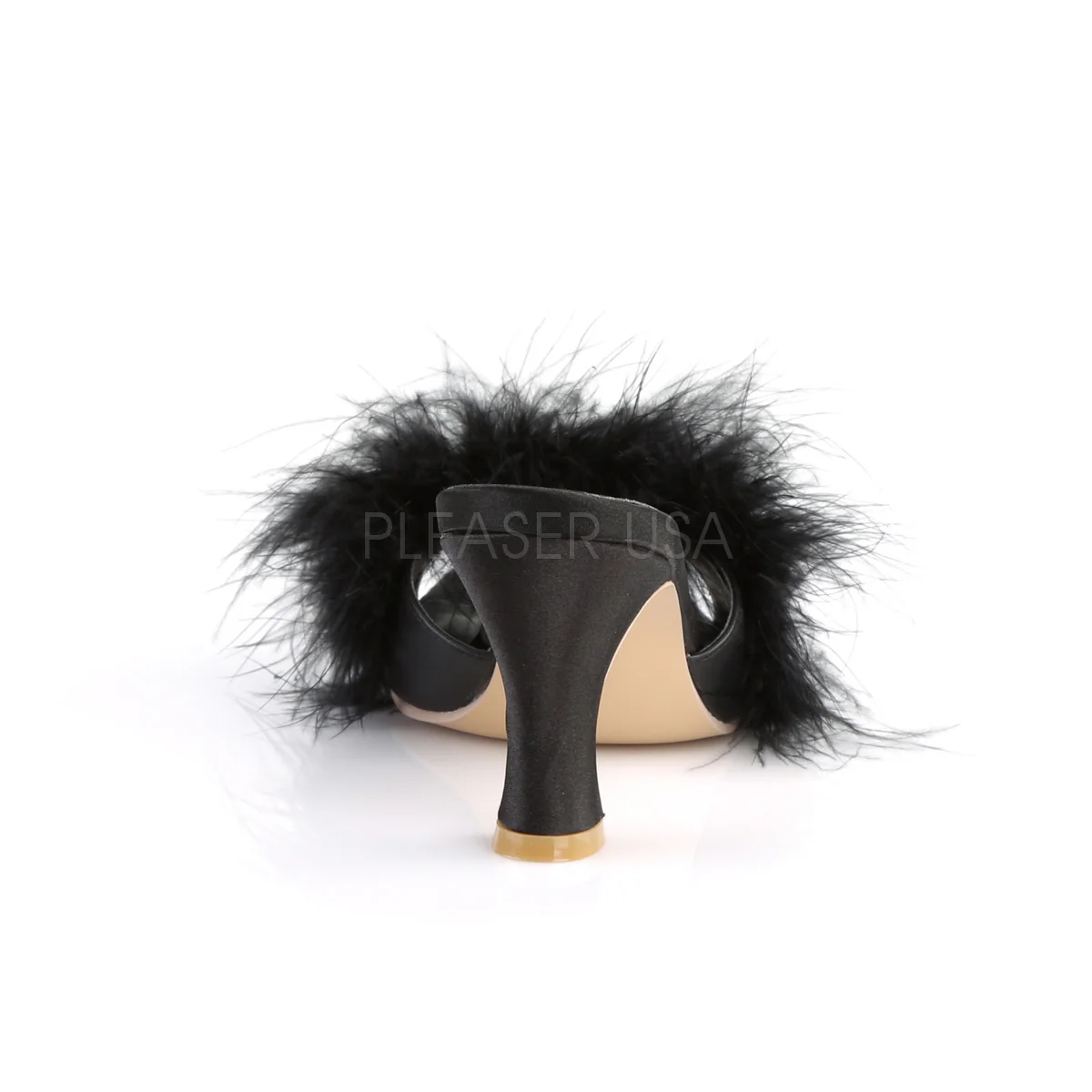 FLAPPER-01F  Black Pu-Fur - Image 4