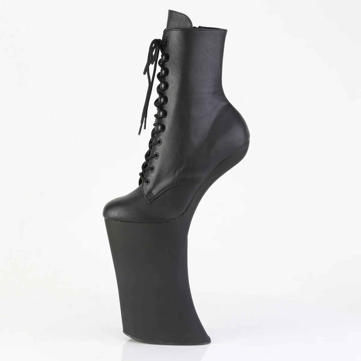 FORBIDDEN-1020 Black Faux Leather/Black Matte - Image 3