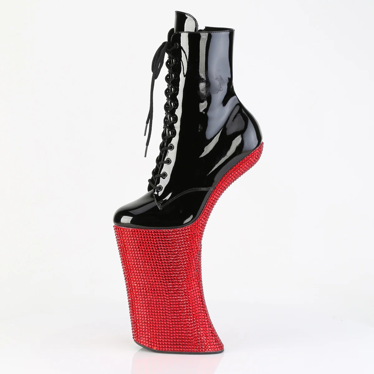 FORBIDDEN-1020BEJ  Black Patent/Red RS - Image 3