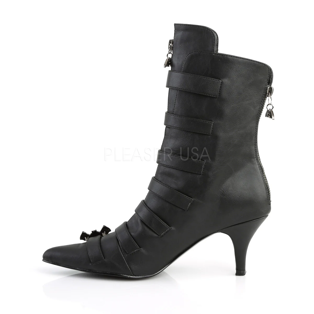 FURY-110  Black Faux Leather - Image 3