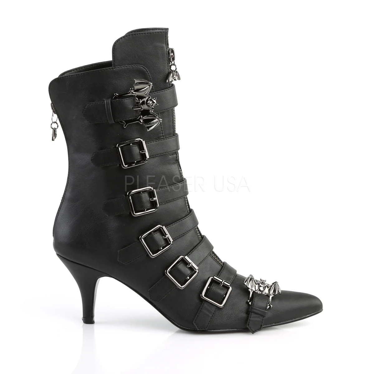 FURY-110  Black Faux Leather - Image 5