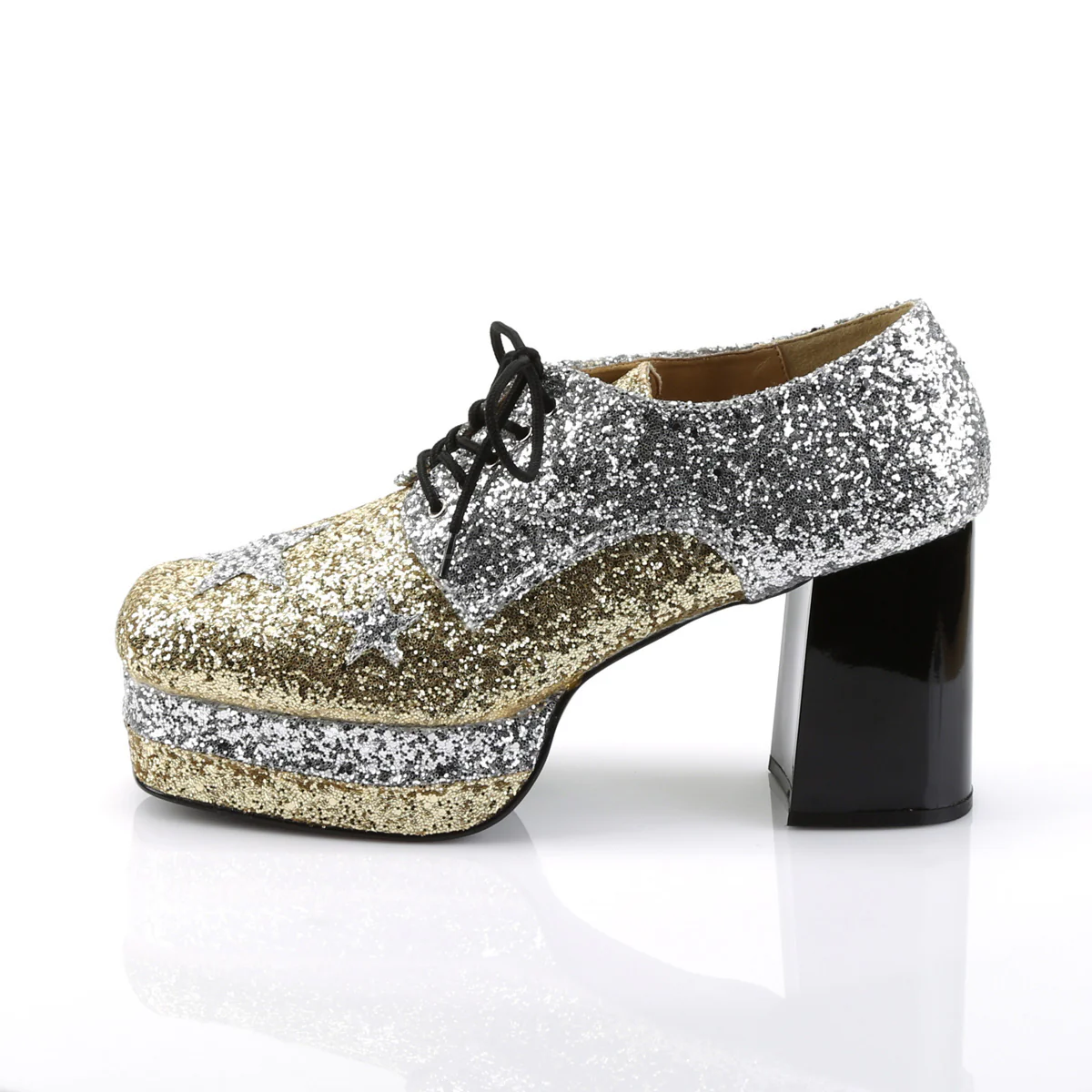 GLAMROCK-02 Silver Gold Glitter - Image 3