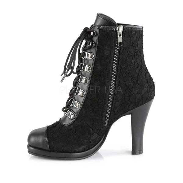 GLAM-202  Black Vegan Leather-Lace - Image 3