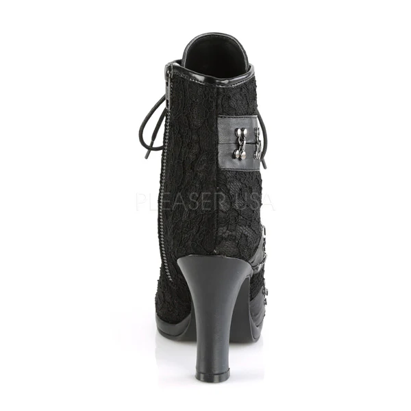 GLAM-202  Black Vegan Leather-Lace - Image 4