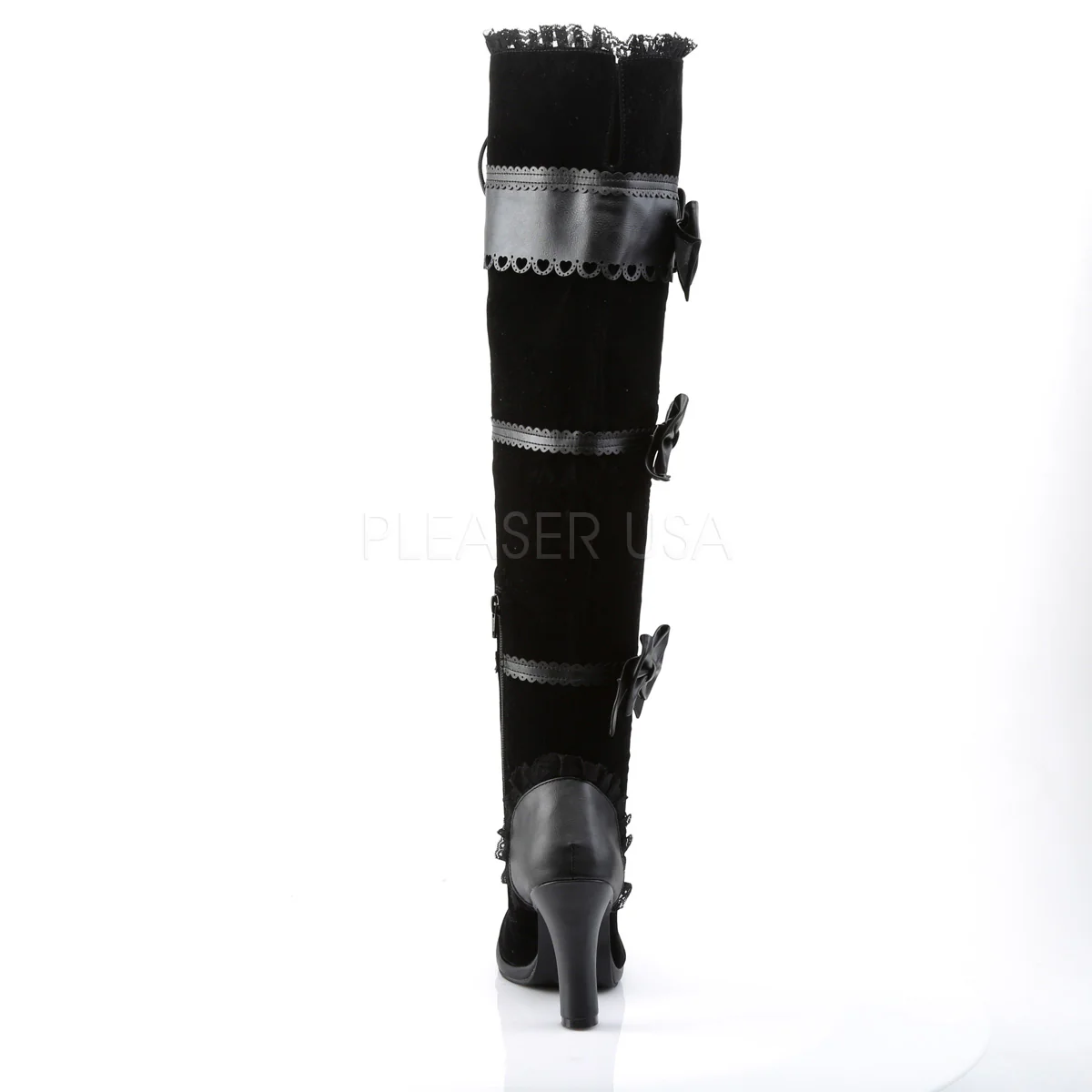 GLAM-300  Black Vegan Leather-Velvet - Image 4
