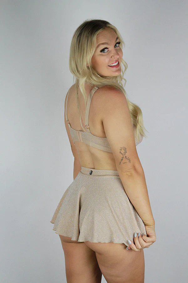 Rarr Glitteratti High Waist Skort - Pink - Image 14
