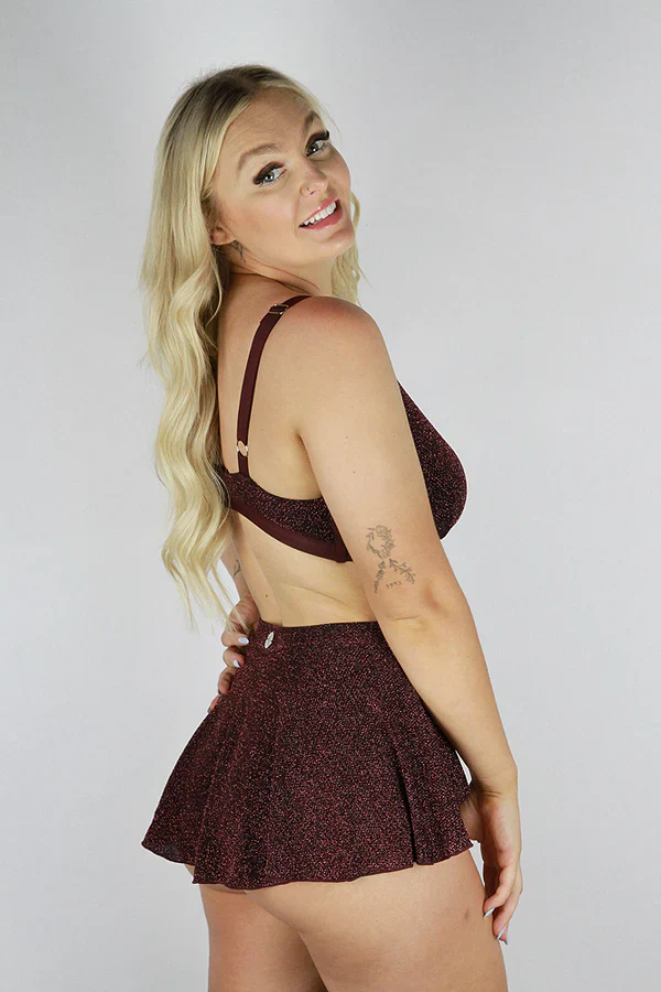 Rarr Glitteratti High Waist Skort - Pink - Image 3