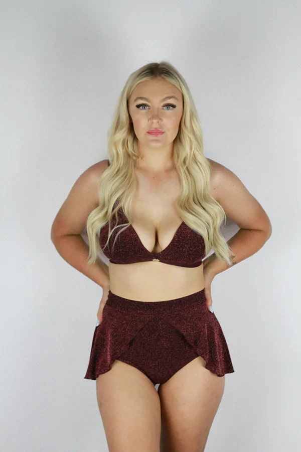 Rarr Glitteratti High Waist Skort - Pink - Image 6