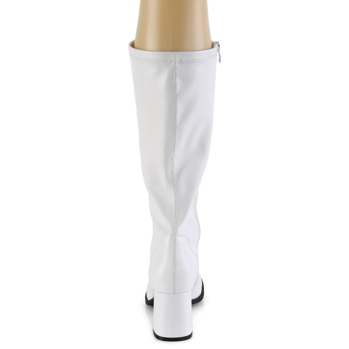 GOGO-300-2  White Str. Faux Leather - Image 4