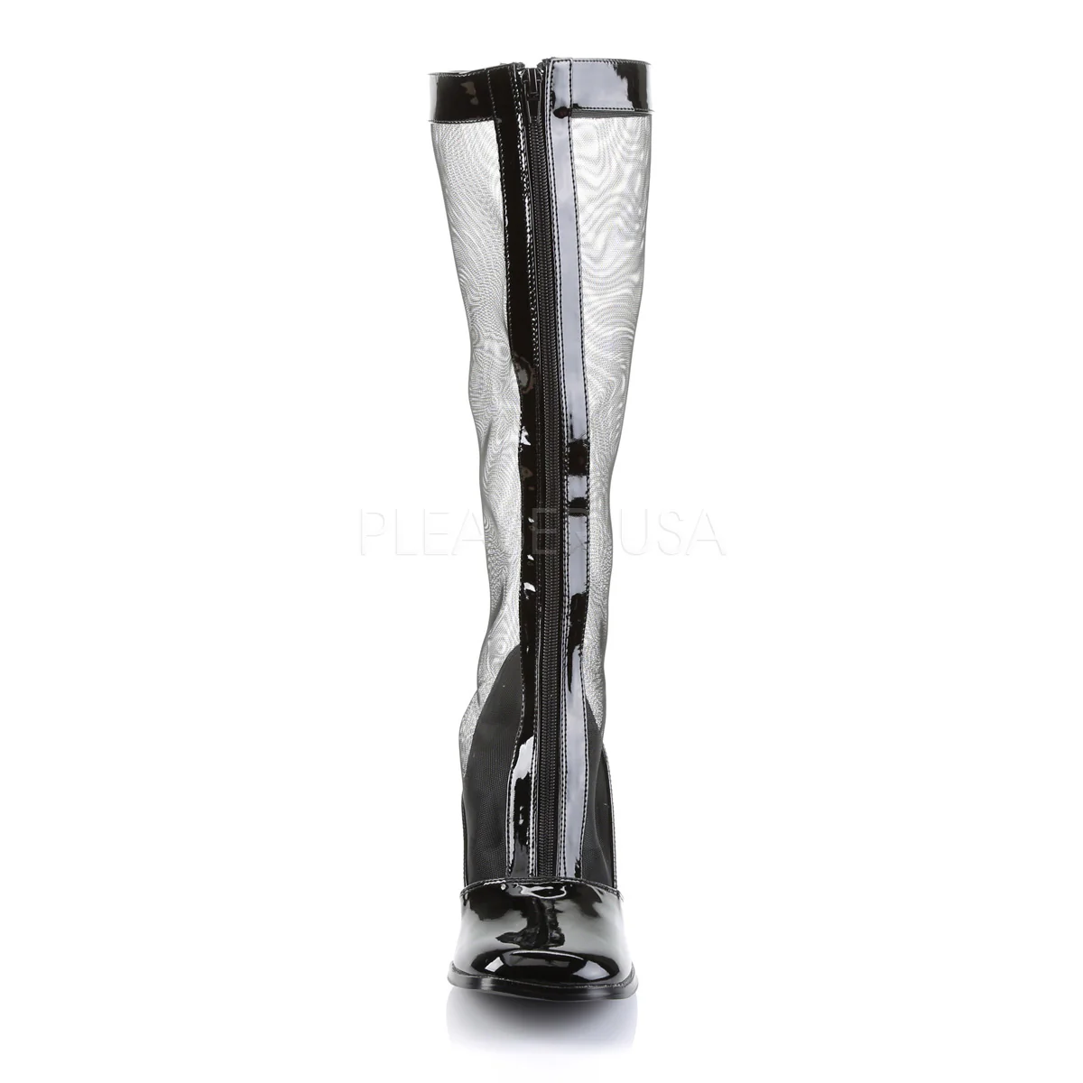 GOGO-307 Black Str Patent-Mesh - Image 2