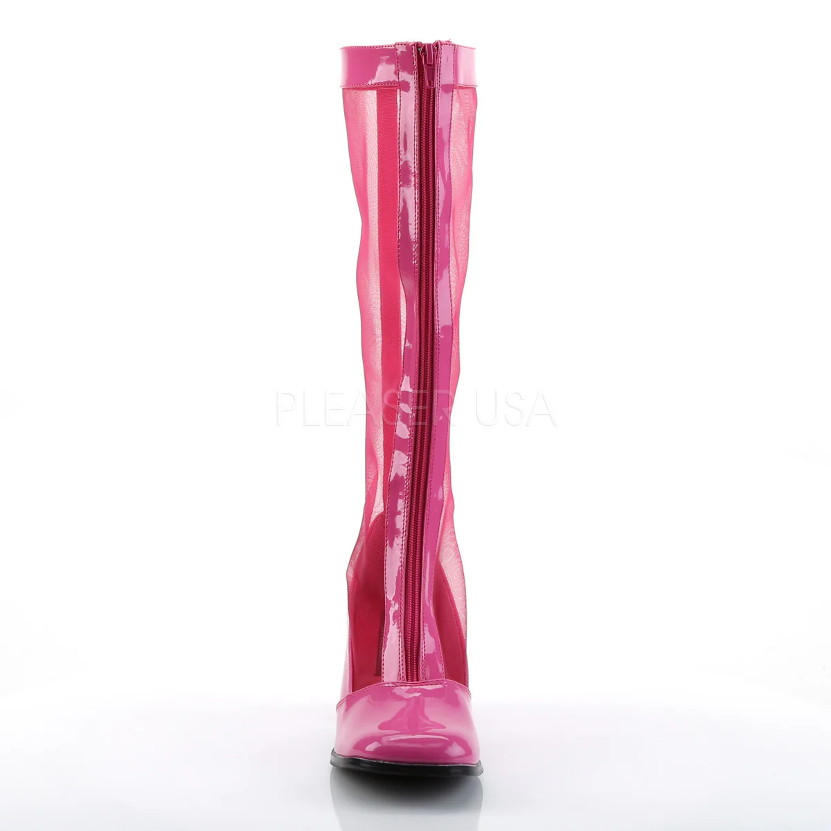 GOGO-307  HotPink Str Patent-Mesh - Image 2