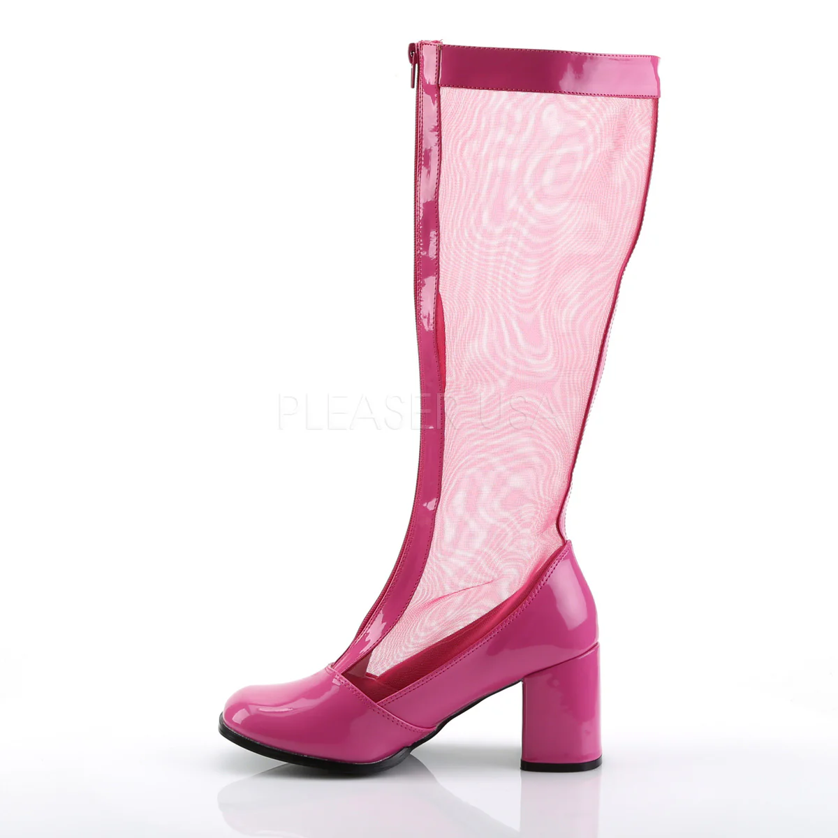 GOGO-307  HotPink Str Patent-Mesh - Image 3