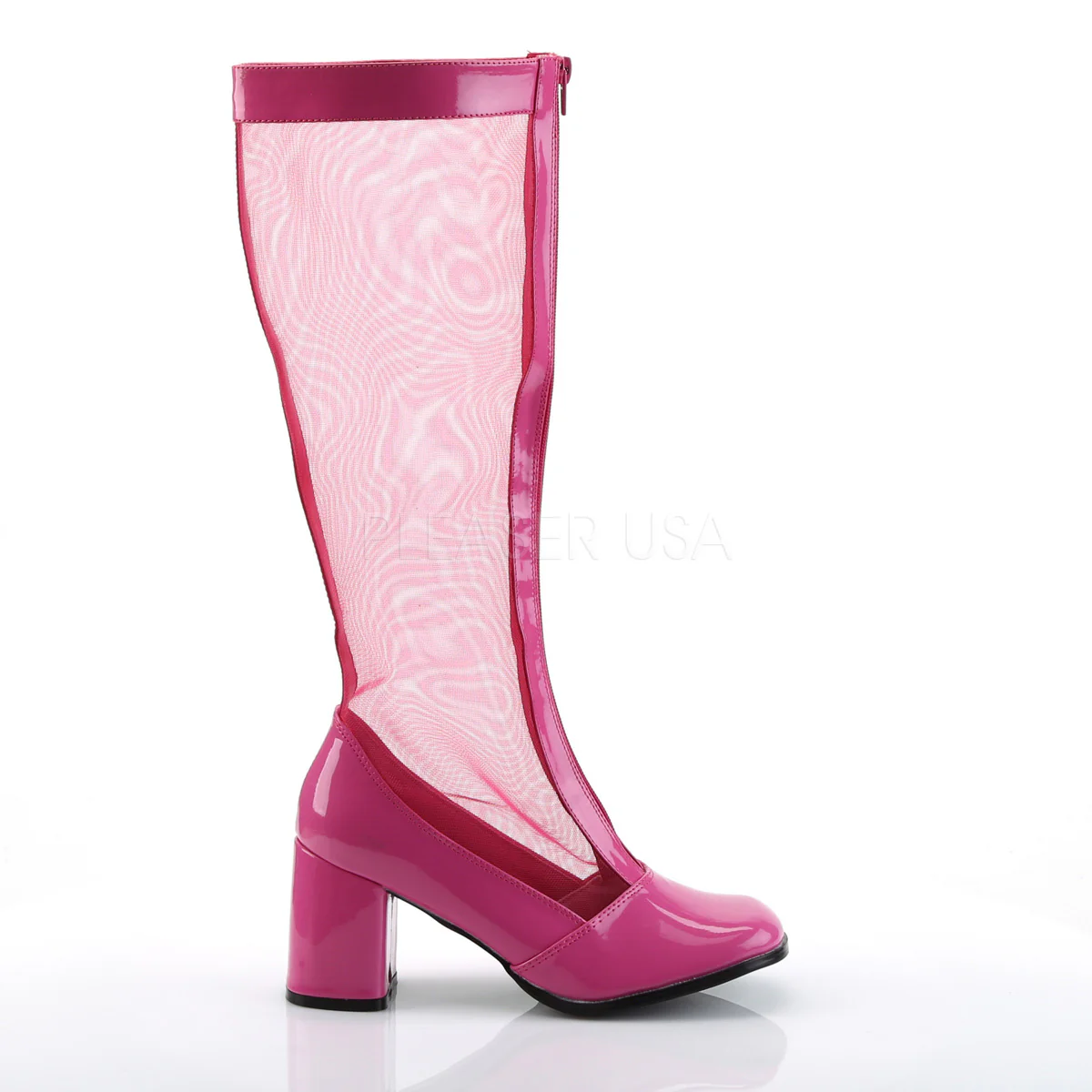GOGO-307  HotPink Str Patent-Mesh - Image 5
